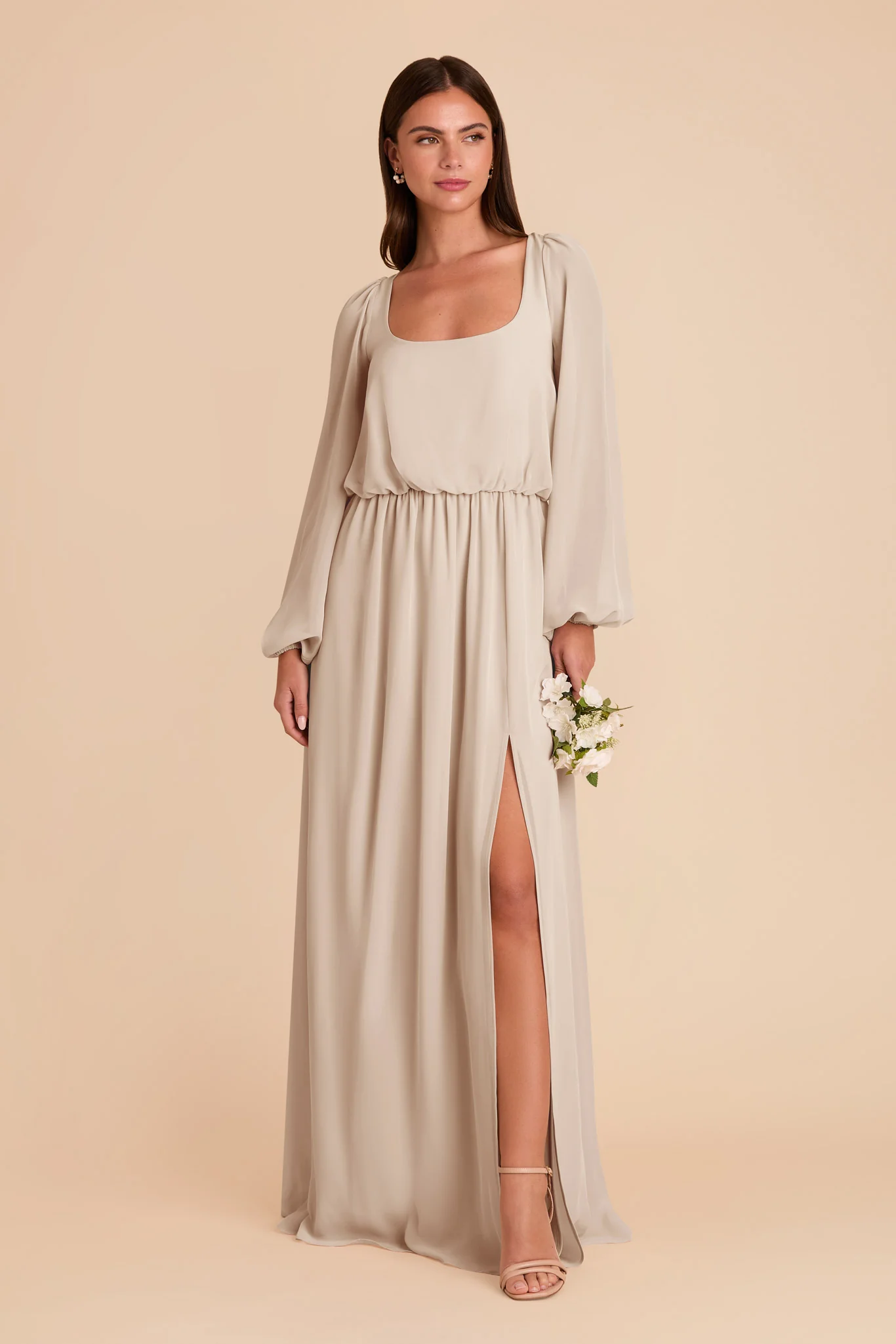 Eloise Chiffon Dress - Classic Champagne