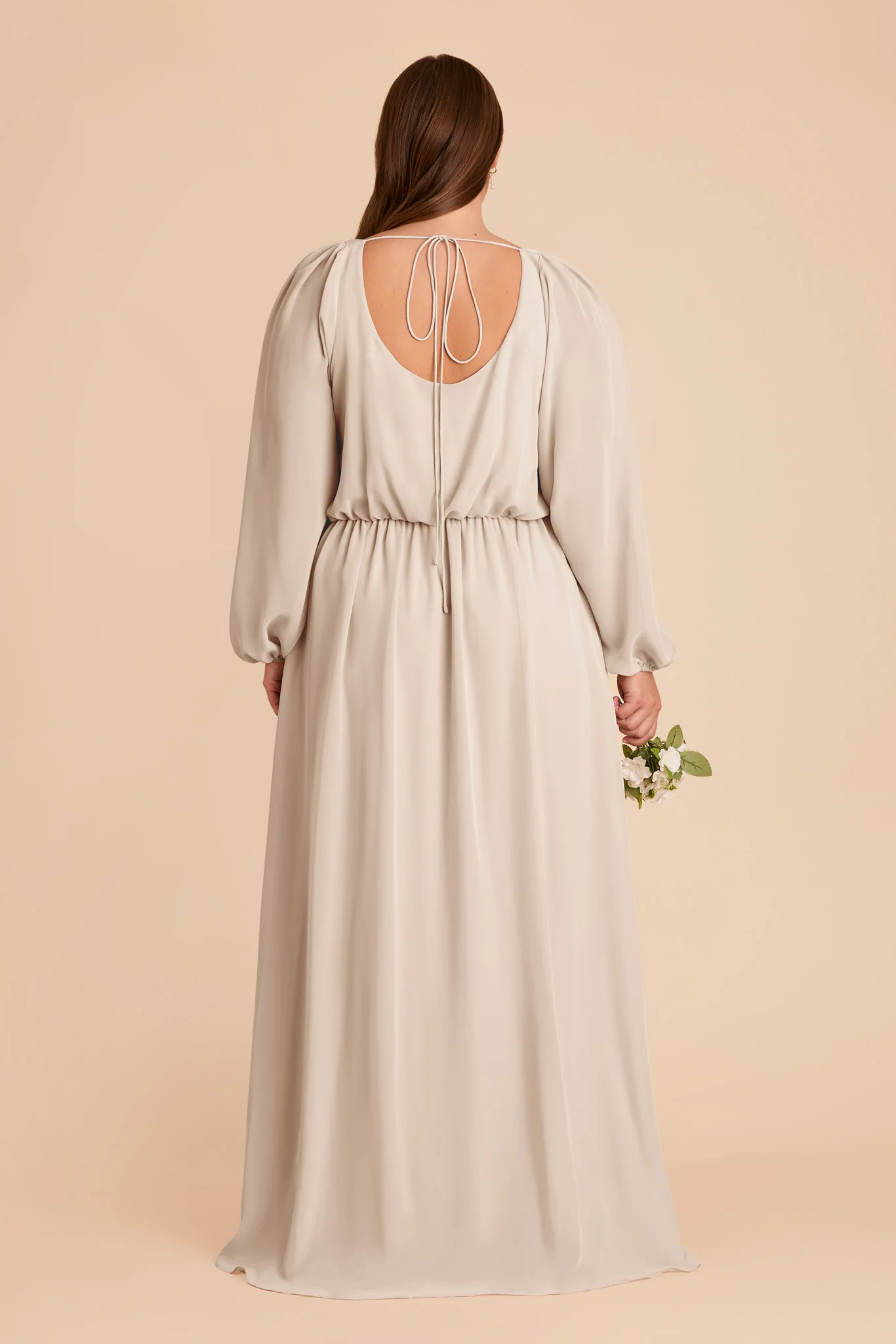 Eloise Chiffon Dress - Classic Champagne - Image 10