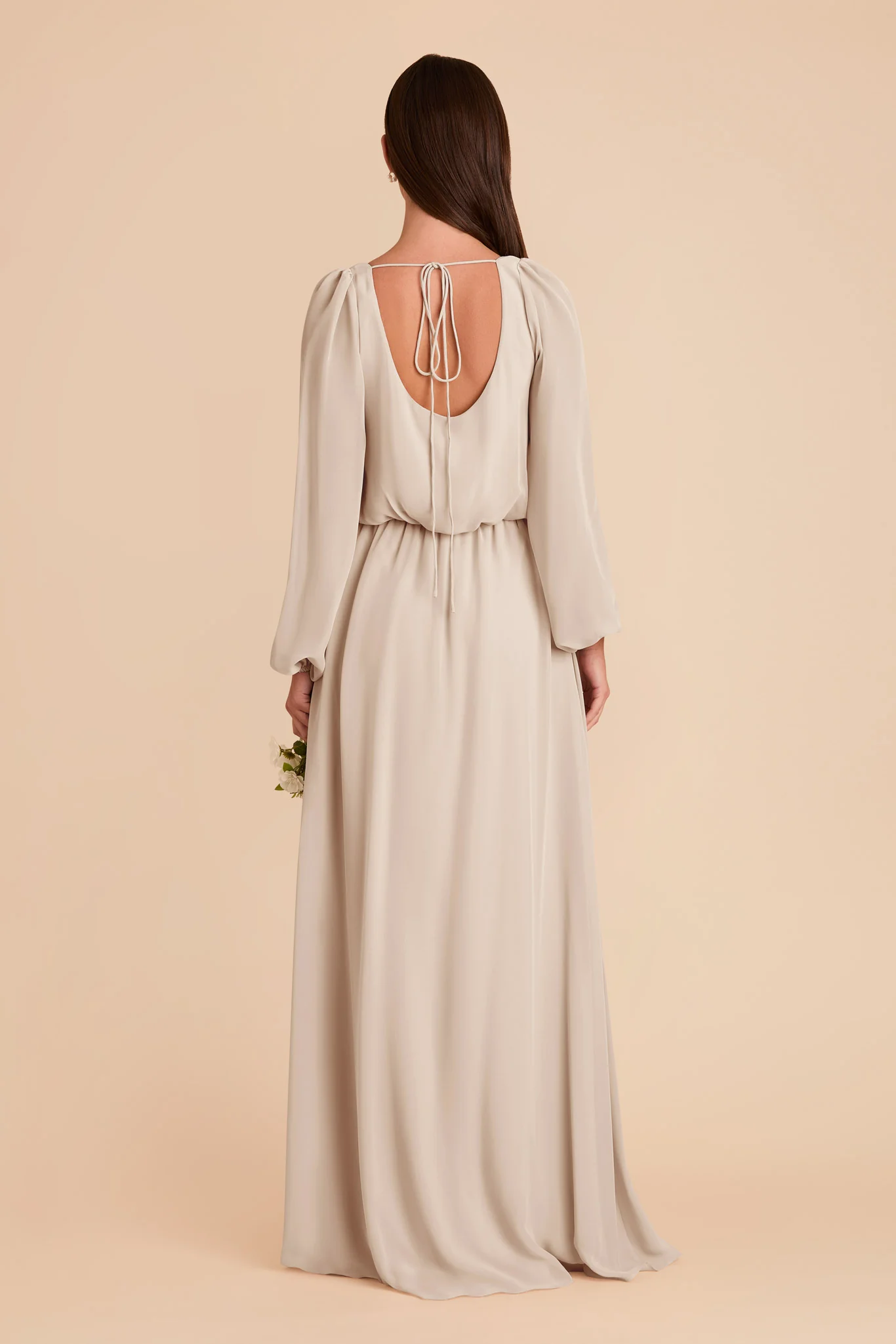 Eloise Chiffon Dress - Classic Champagne - Image 7