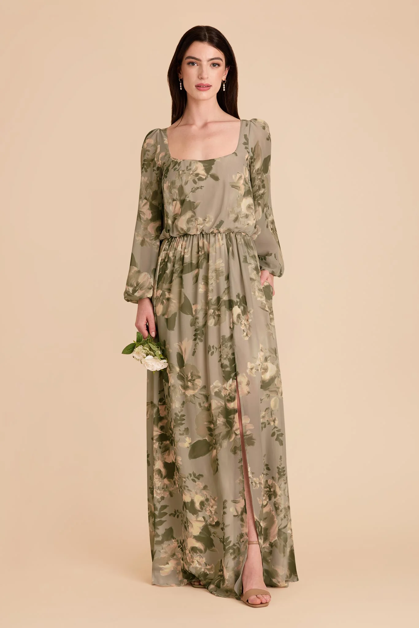 Eloise Chiffon Dress - Doe Painted Botanics - Image 2