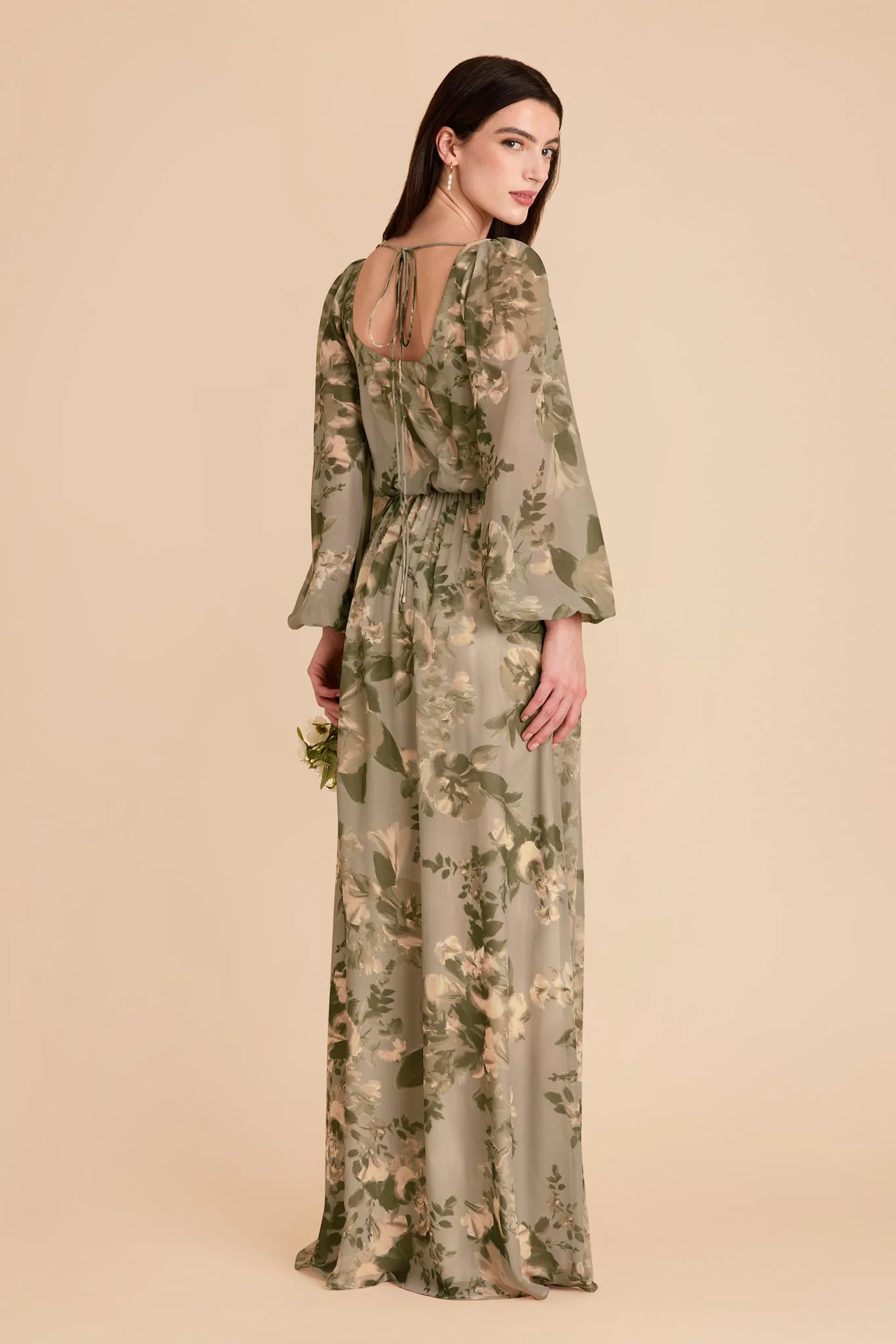 Eloise Chiffon Dress - Doe Painted Botanics - Image 4