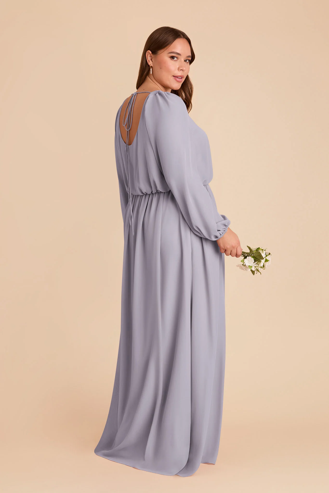 Eloise Chiffon Dress - Dusty Lilac - Image 8