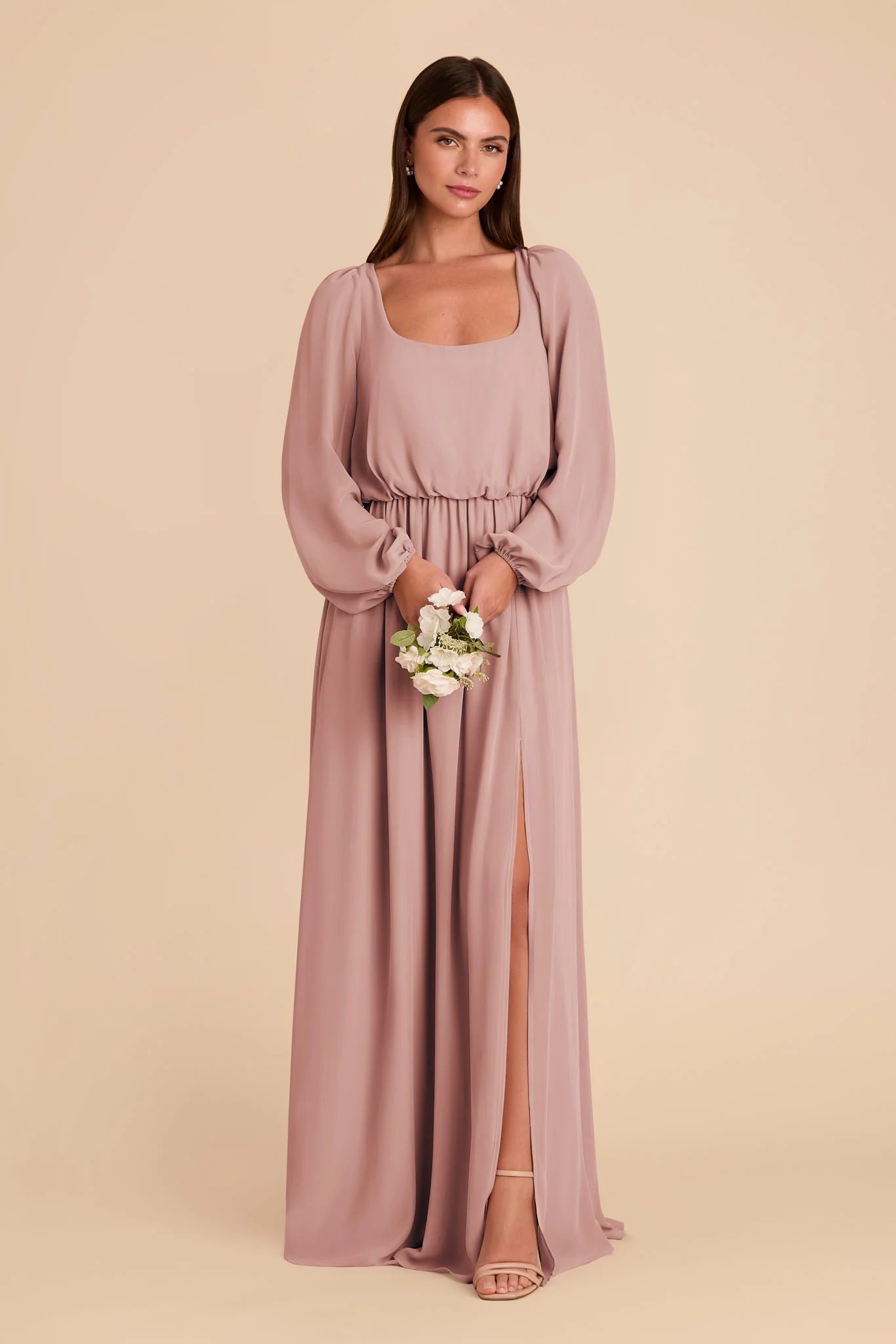 Eloise Chiffon Dress - English Rose - Image 3