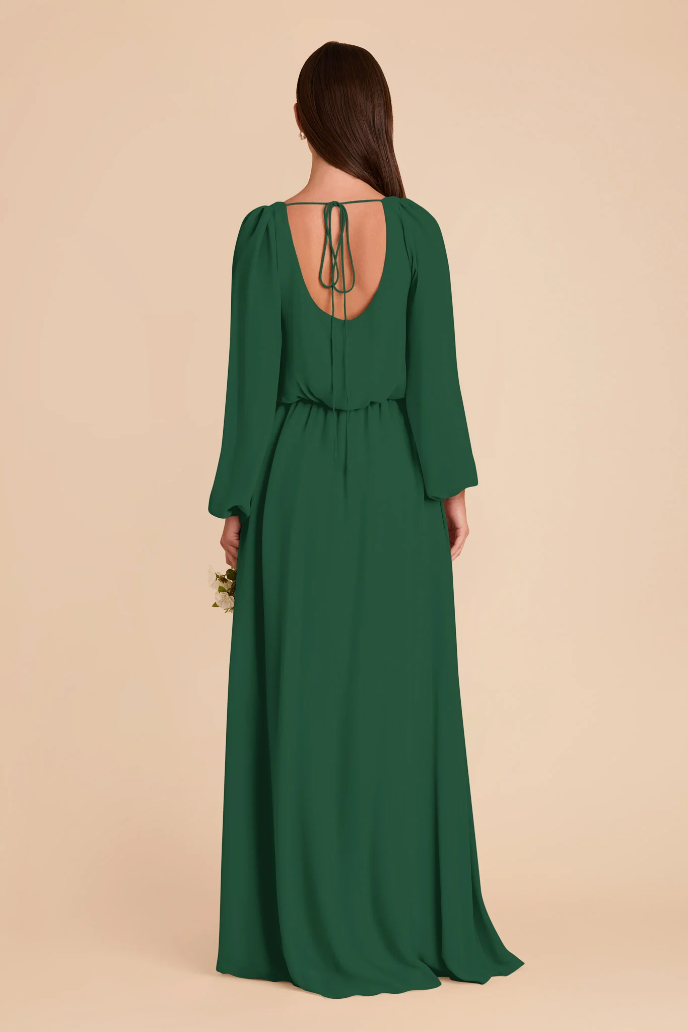 Eloise Chiffon Dress - Forest Green - Image 7
