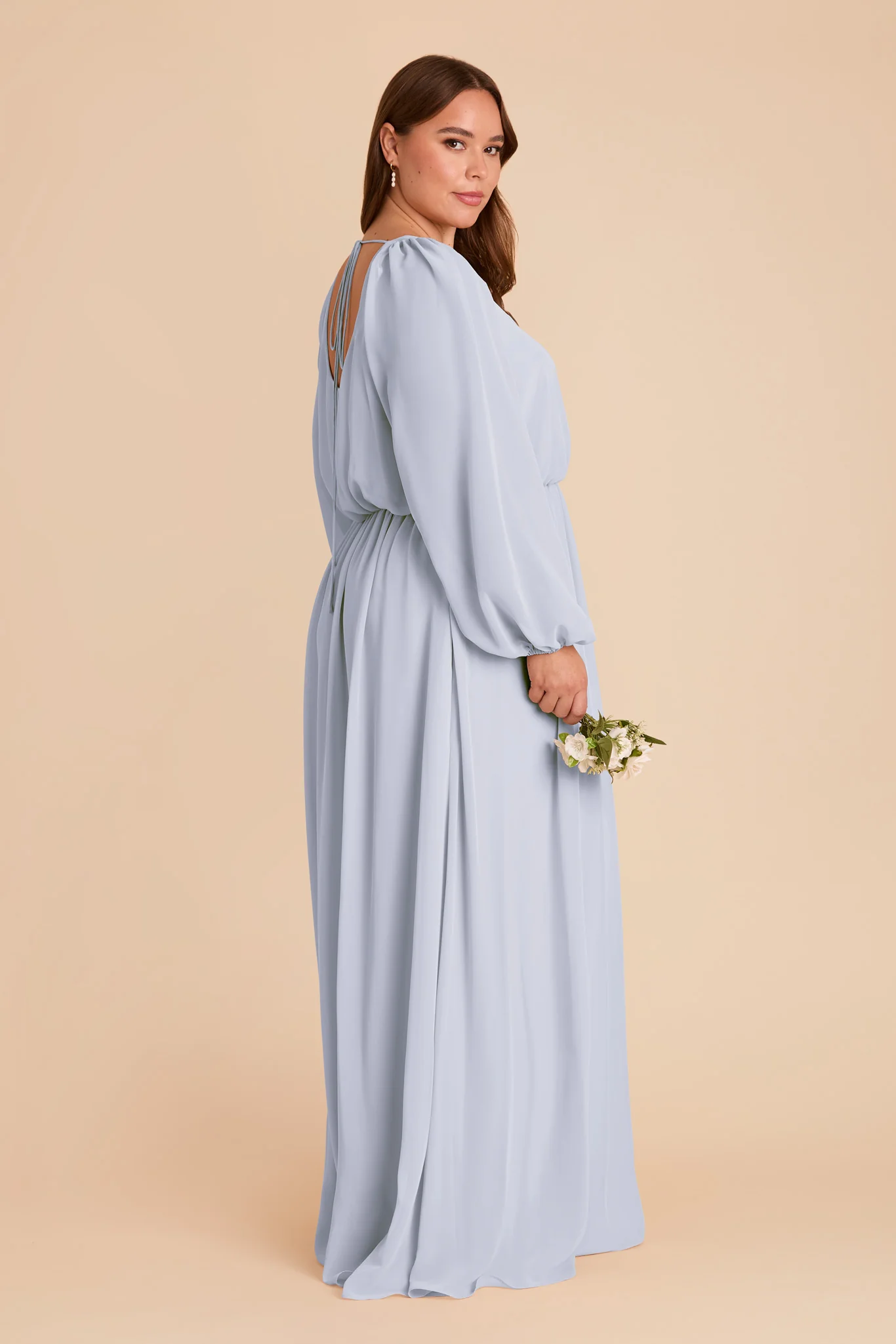 Eloise Chiffon Dress - Ice Blue - Image 10