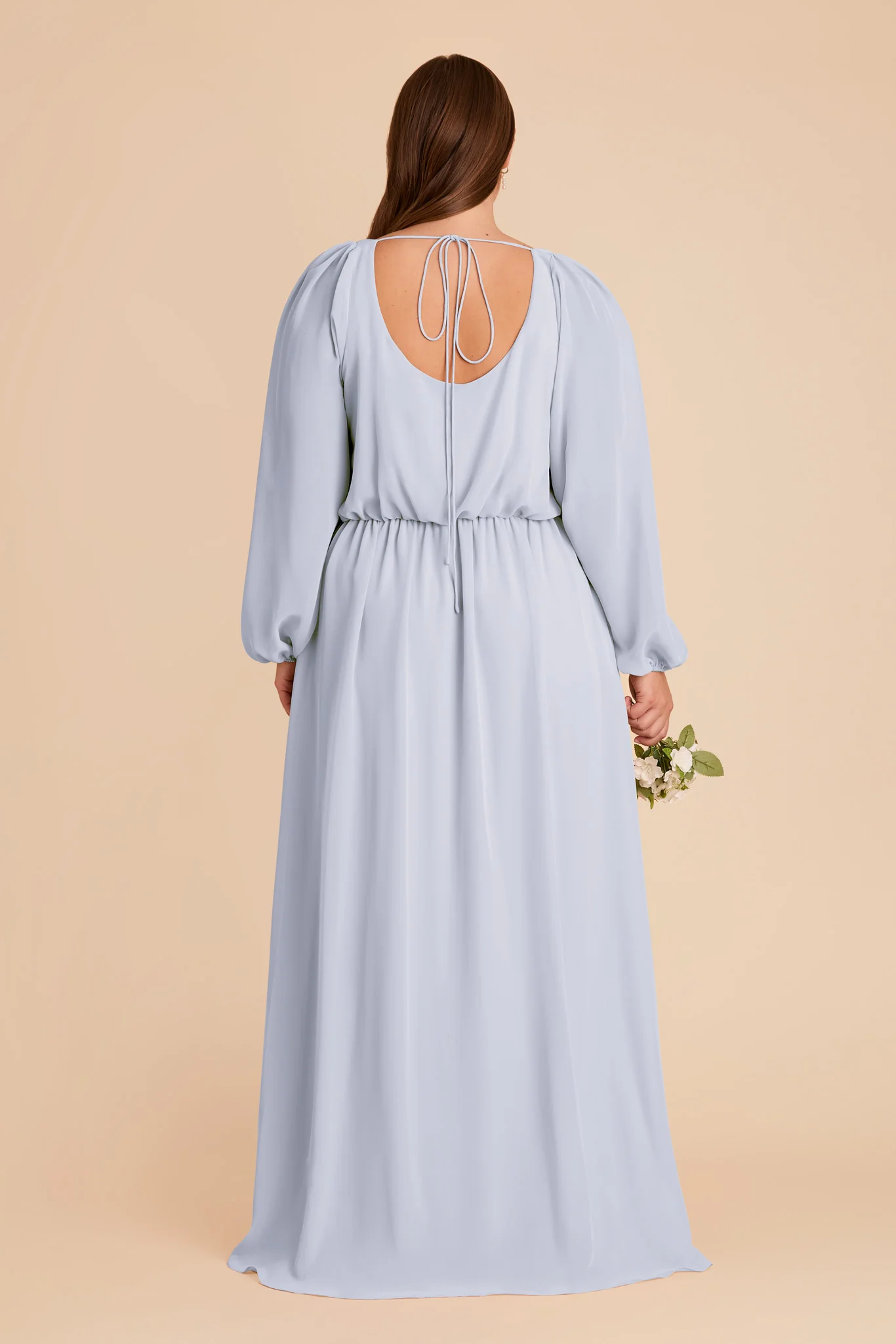 Eloise Chiffon Dress - Ice Blue - Image 11