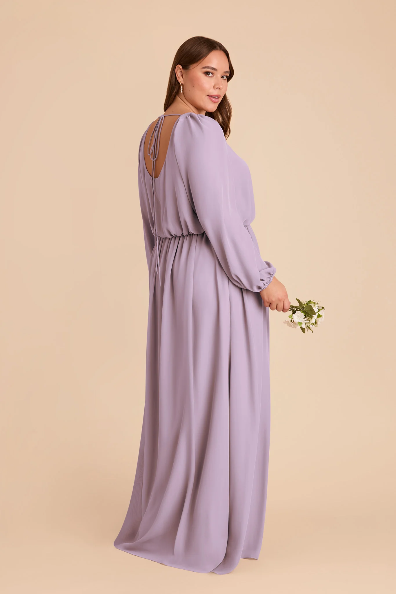 Eloise Chiffon Dress - Lavender - Image 8