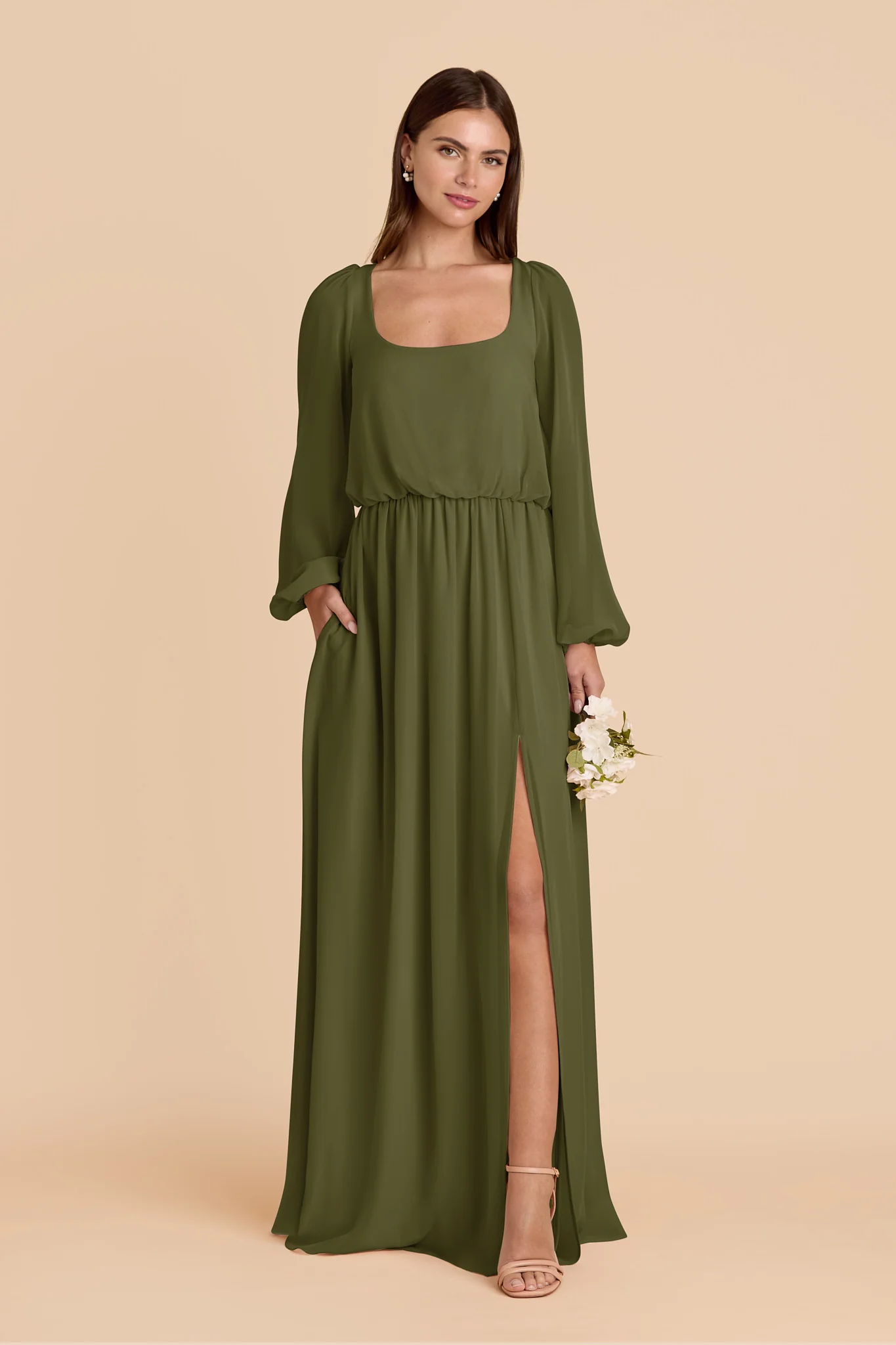 Eloise Chiffon Dress - Martini - Image 3