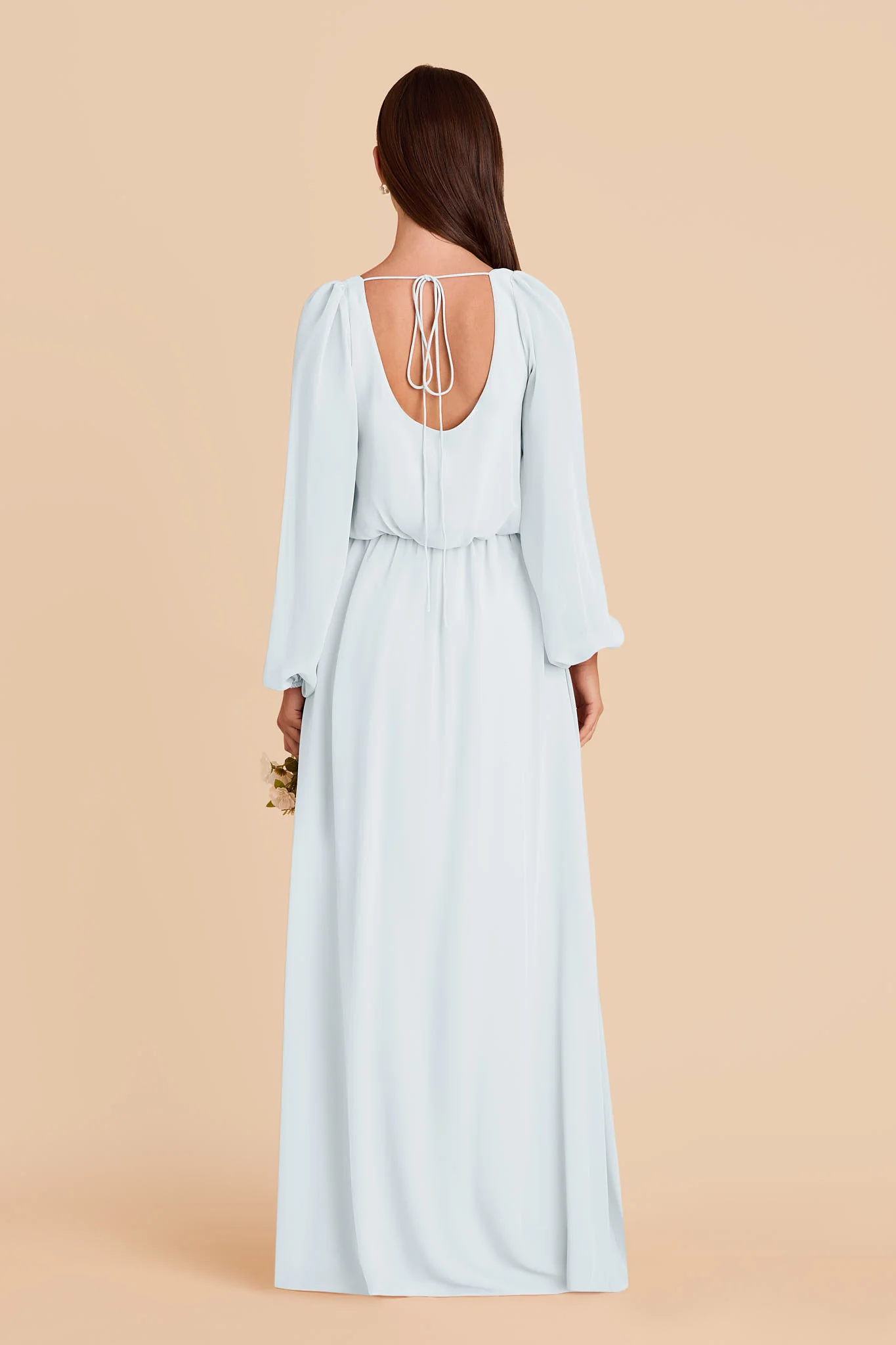 Eloise Chiffon Dress - Mist Blue - Image 4