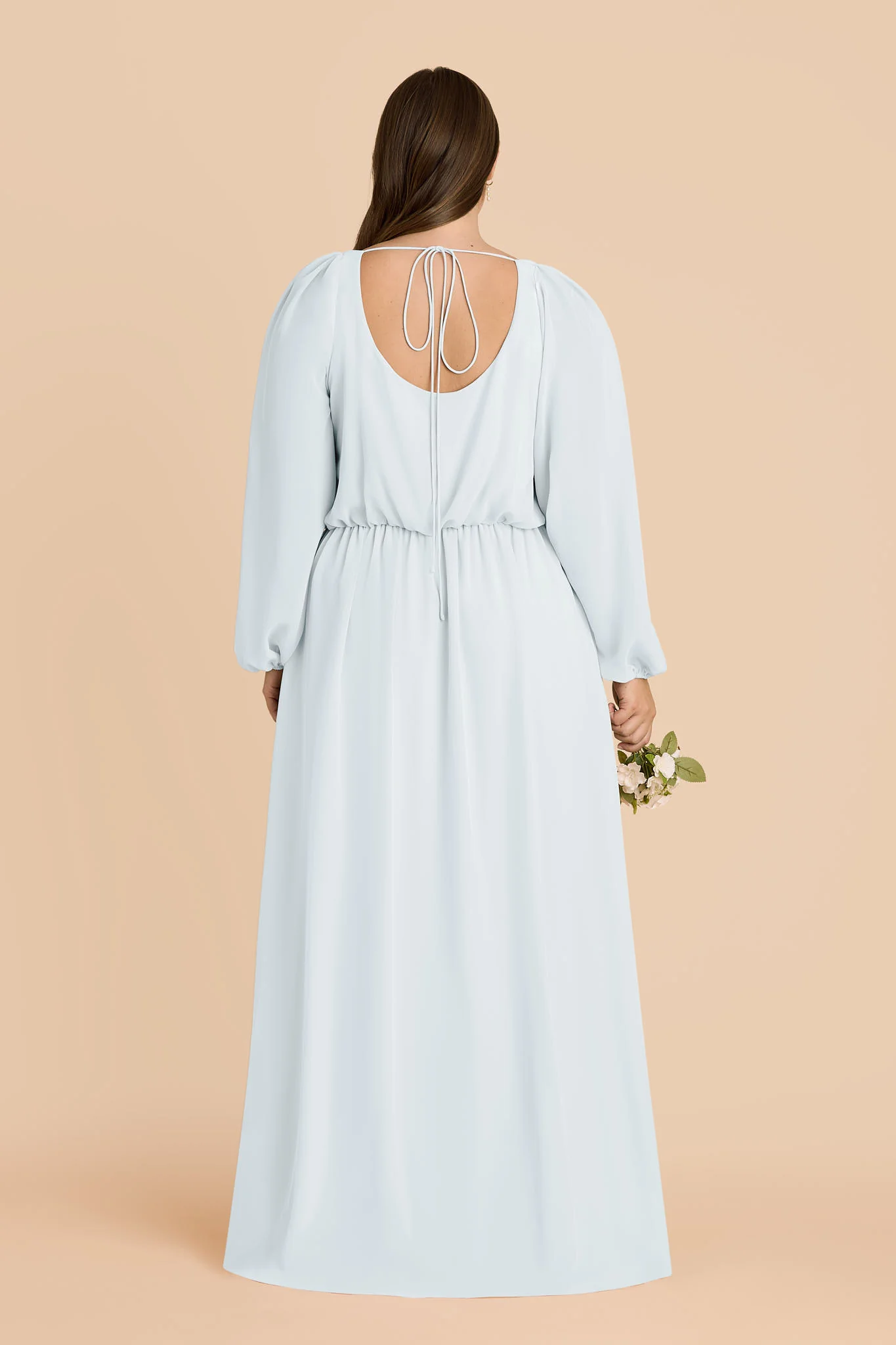 Eloise Chiffon Dress - Mist Blue - Image 5