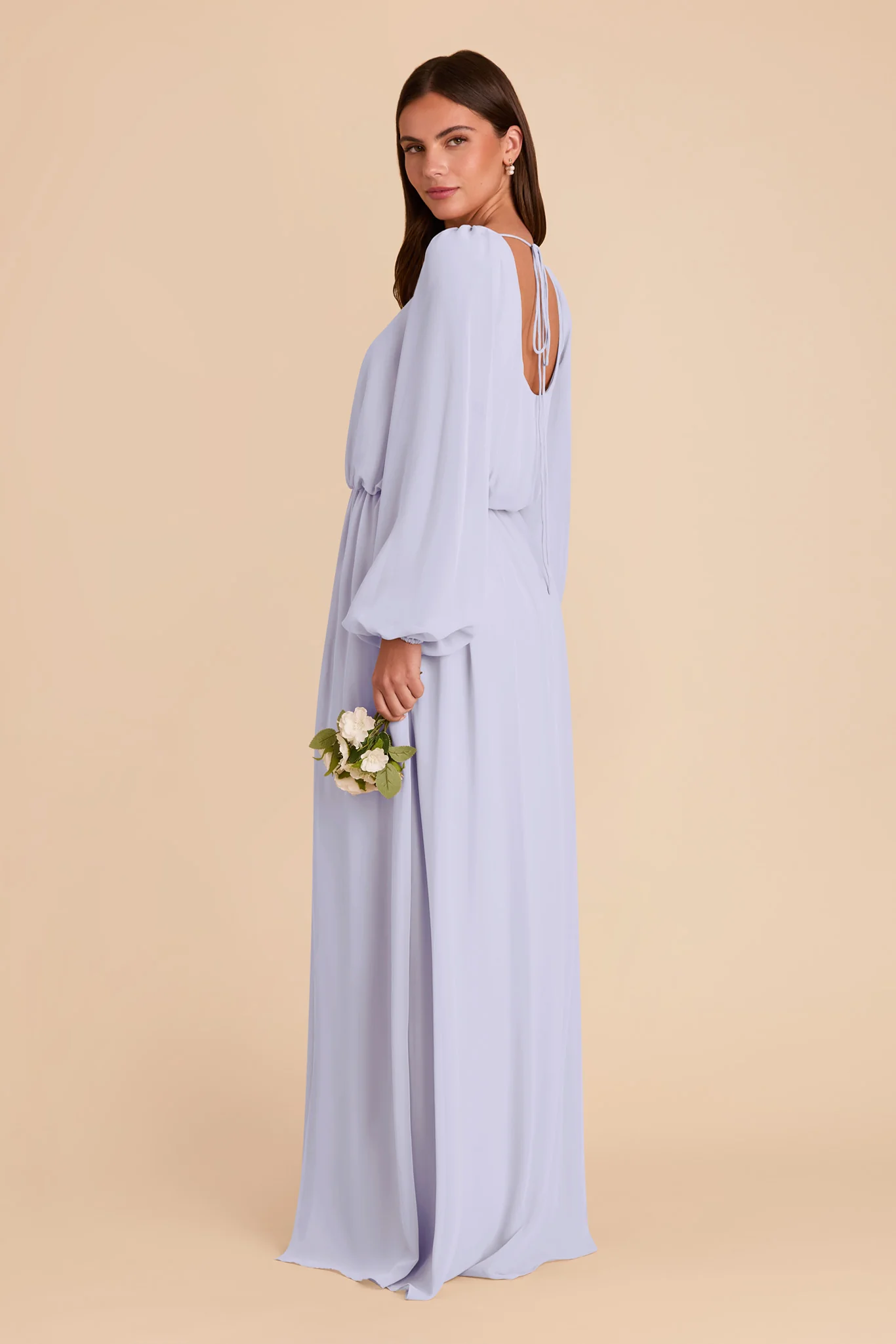 Eloise Chiffon Dress - Periwinkle Blue - Image 6