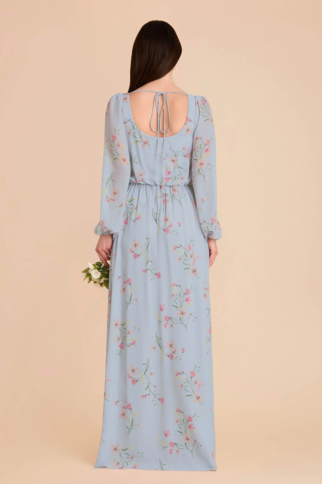 Eloise Chiffon Dress - Periwinkle Blue Le Fleur - Image 7