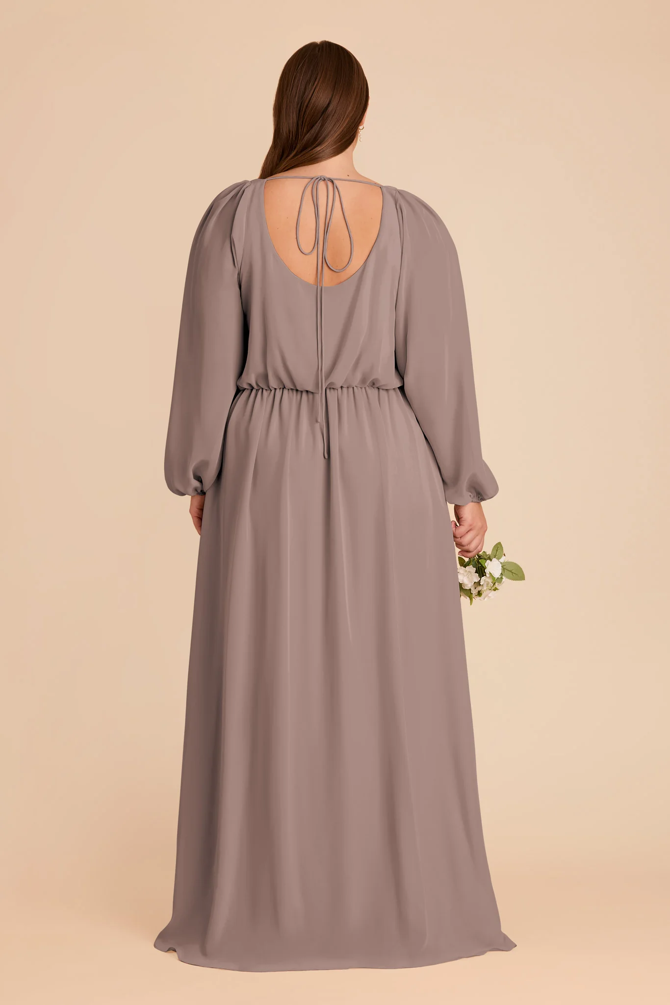 Eloise Chiffon Dress - Toffee - Image 11