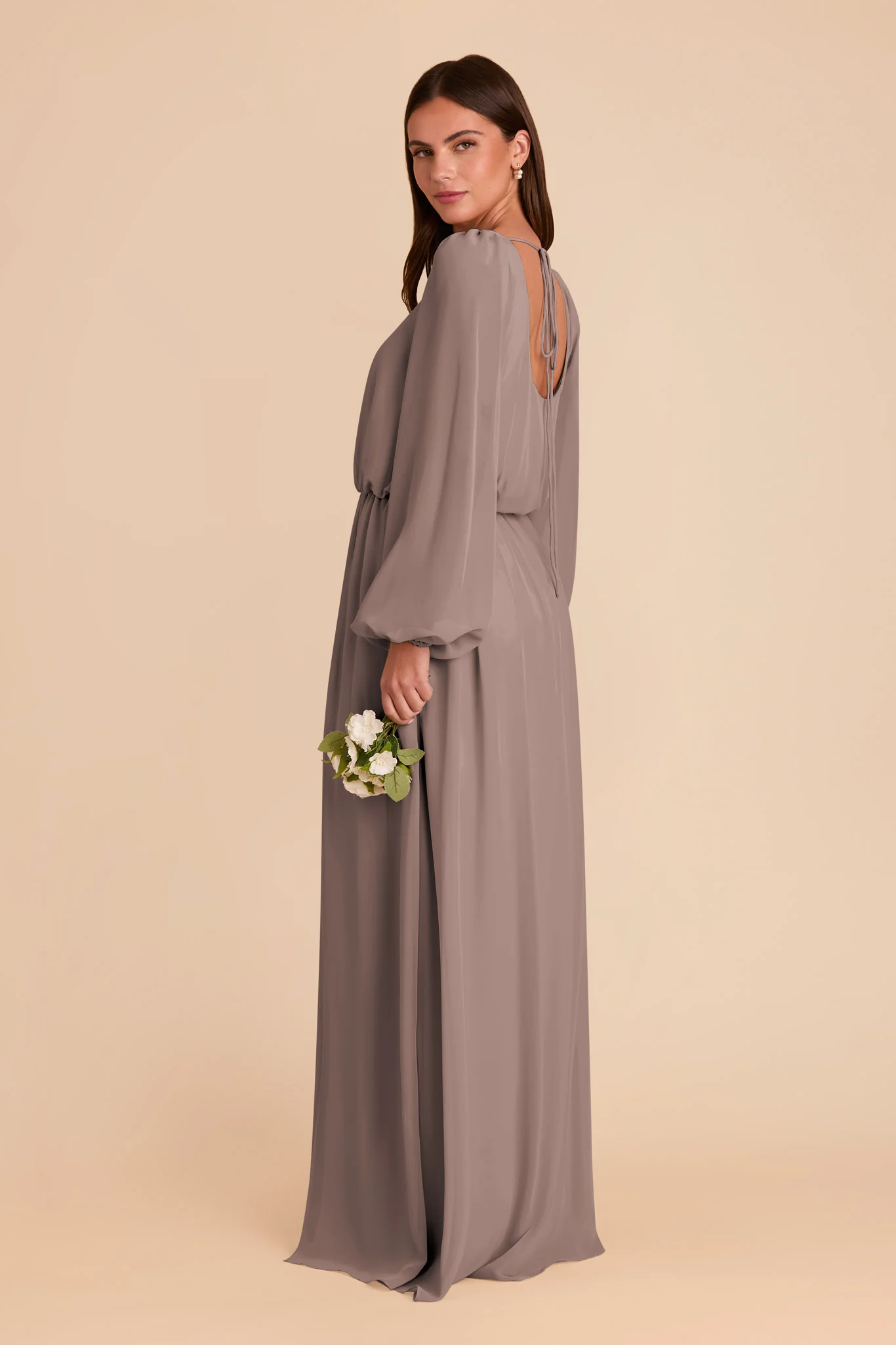 Eloise Chiffon Dress - Toffee - Image 6