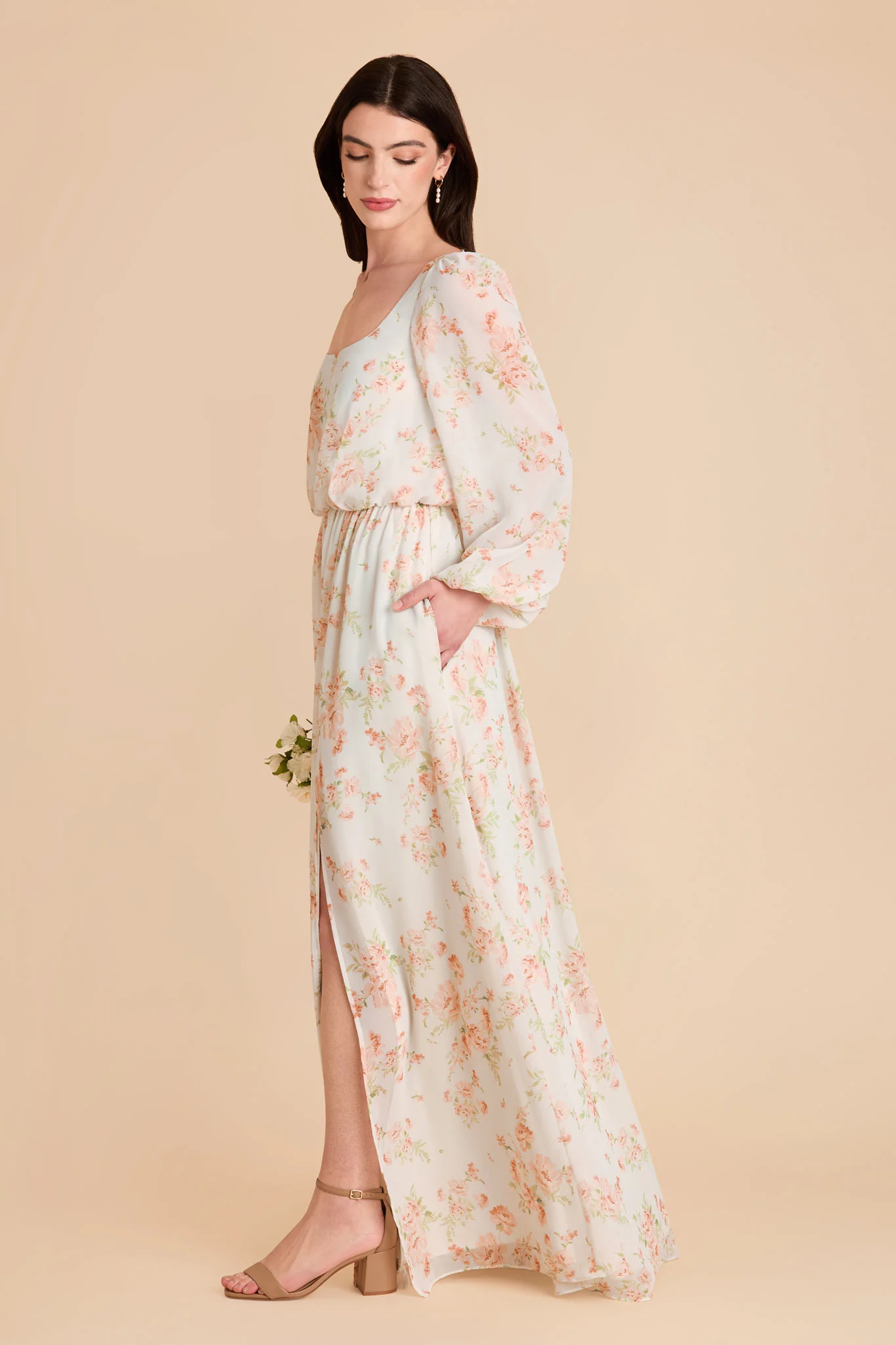 Eloise Chiffon Dress - Whimsical Blooms - Image 3