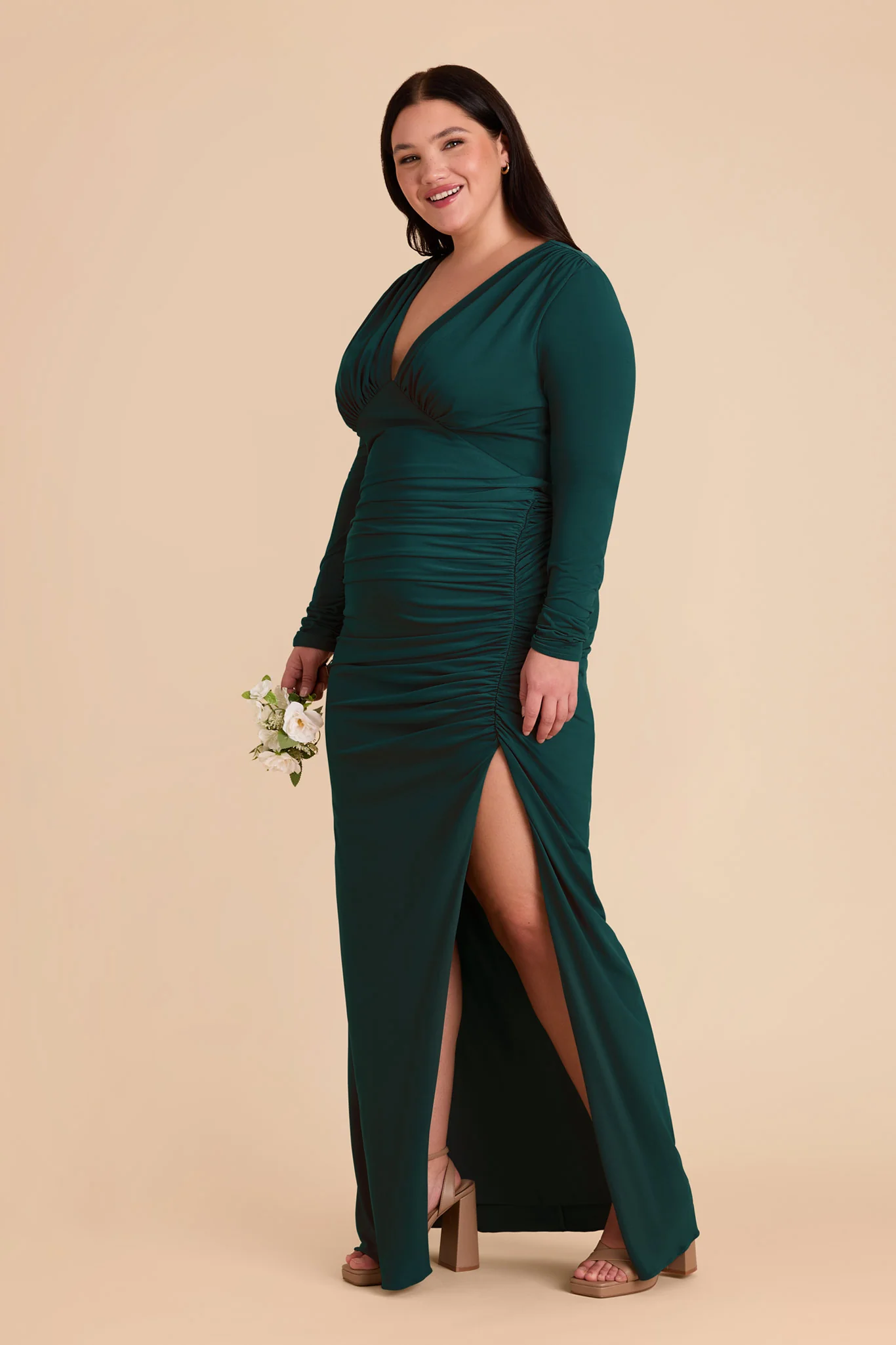 Emmy Luxe Stretch Knit Dress - Emerald - Image 10