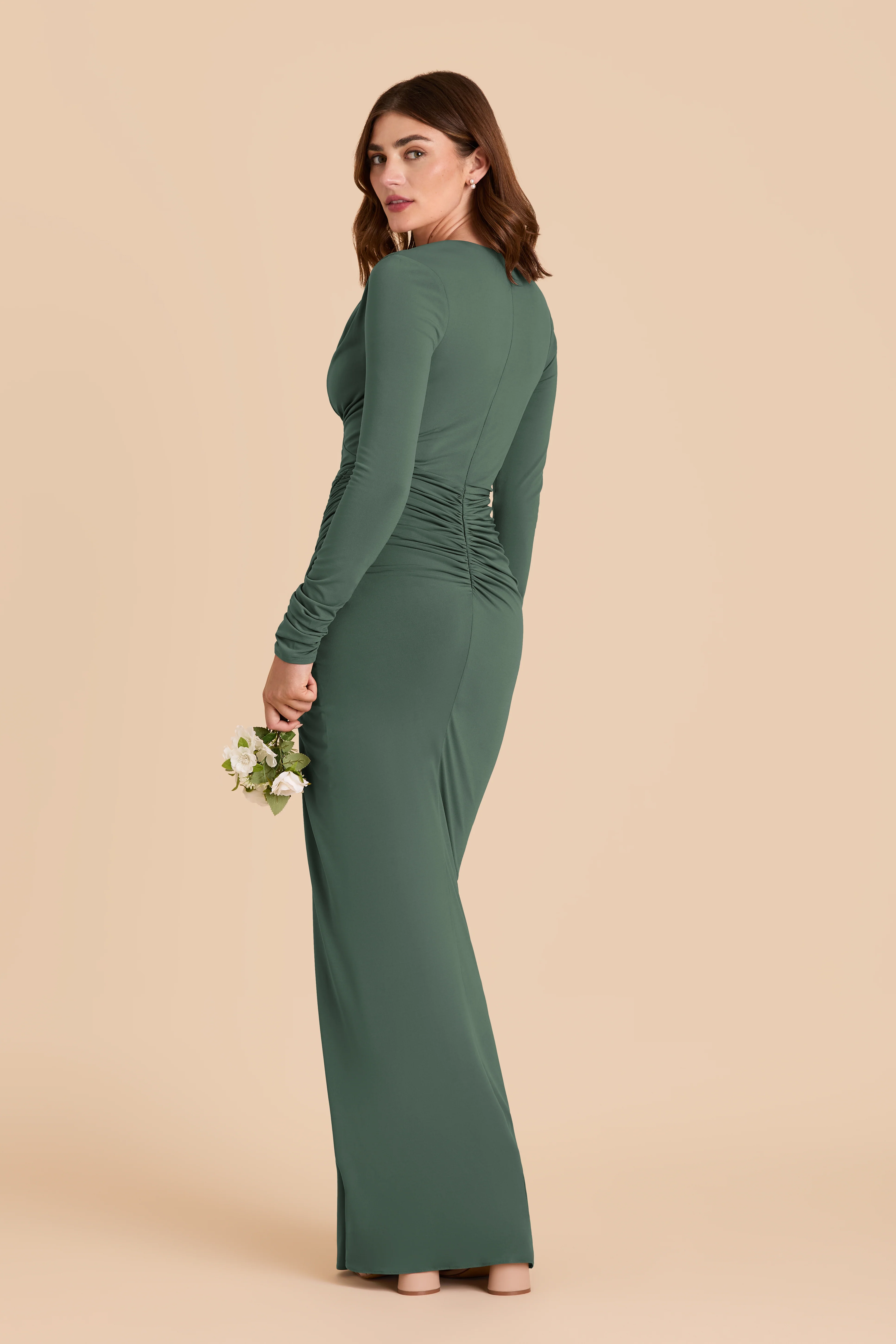 Emmy Luxe Stretch Knit Dress - Eucalyptus - Image 3