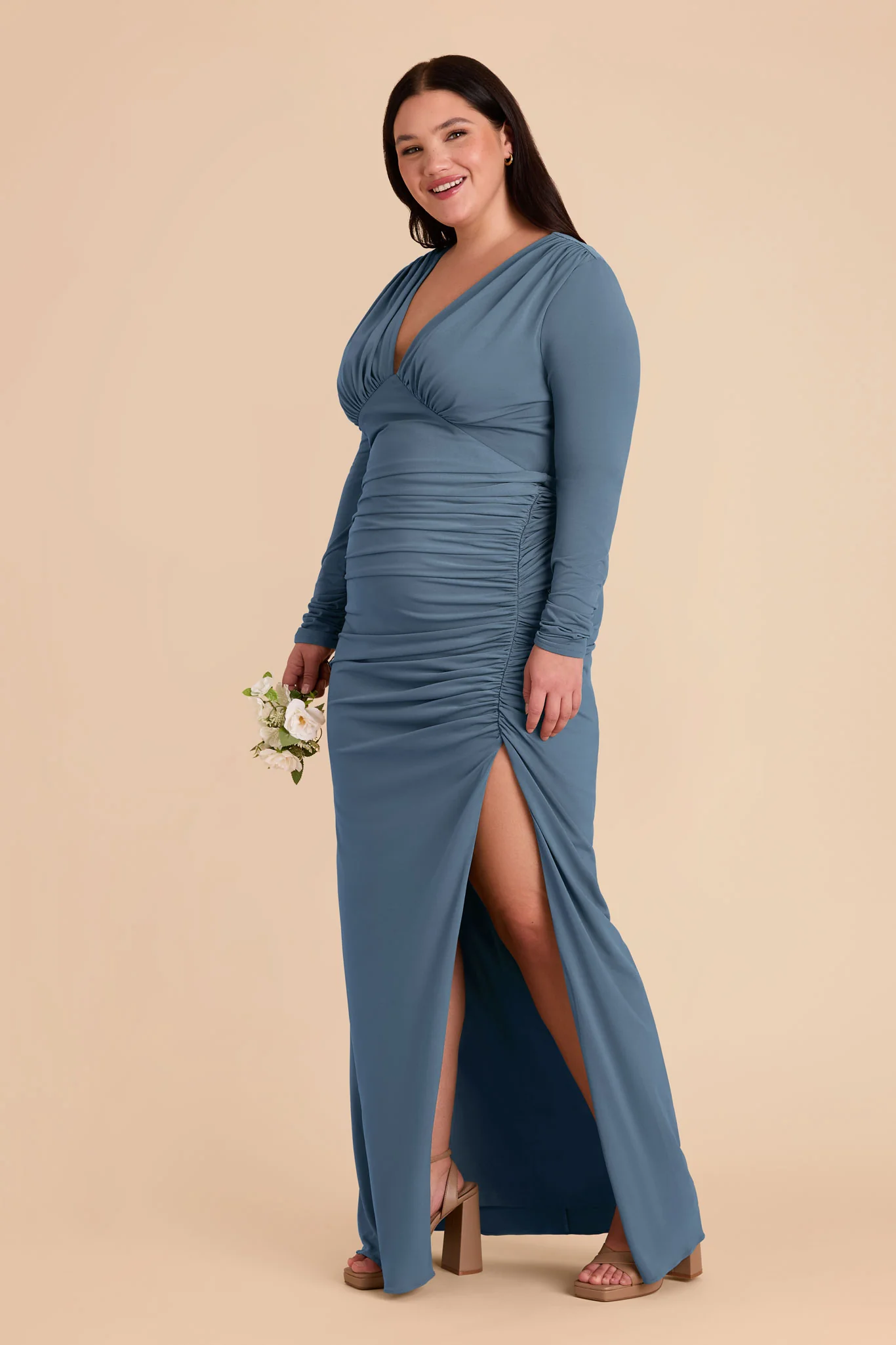 Emmy Luxe Stretch Knit Dress - French Blue - Image 10