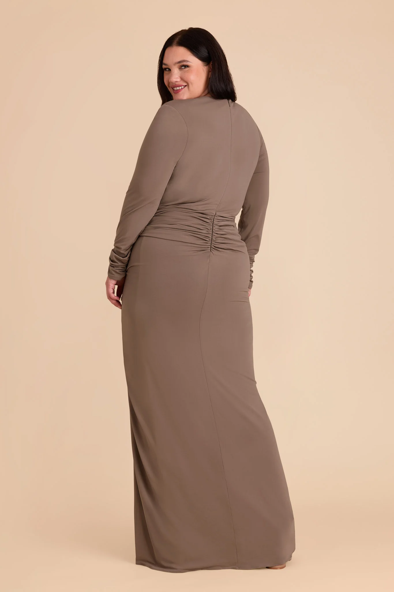 Emmy Luxe Stretch Knit Dress - Mocha - Image 11
