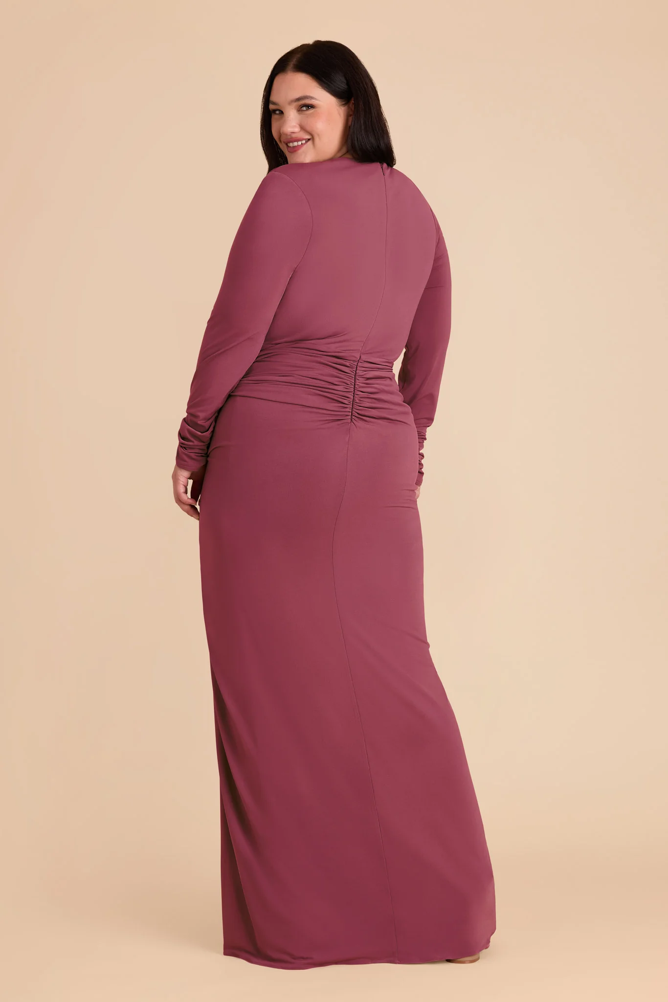Emmy Luxe Stretch Knit Dress - Rosewood - Image 11