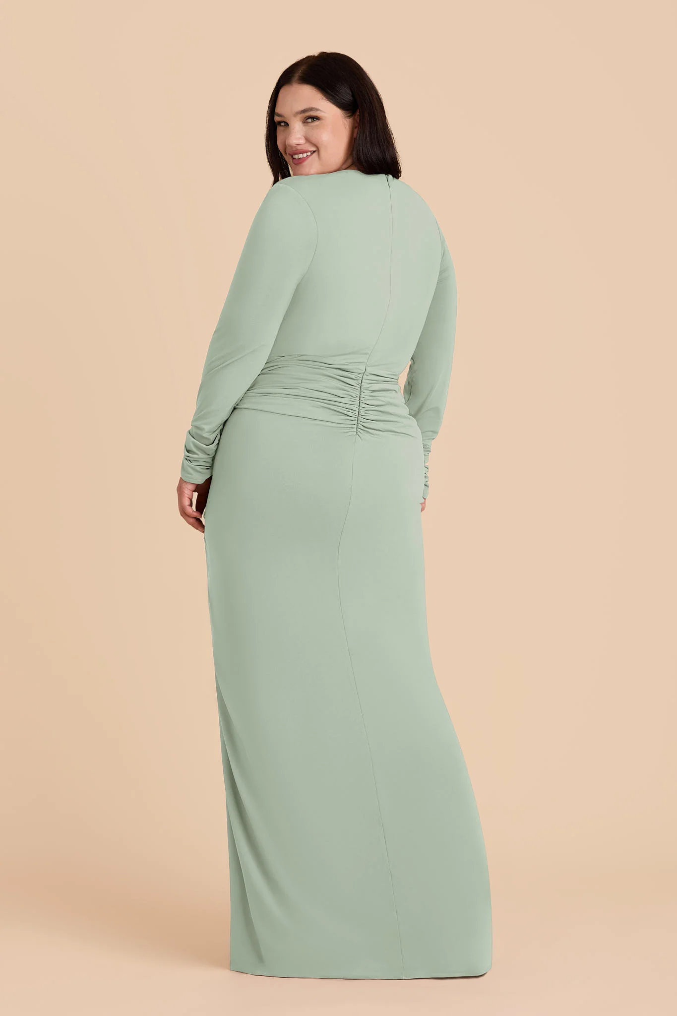 Emmy Luxe Stretch Knit Dress - Sage - Image 6
