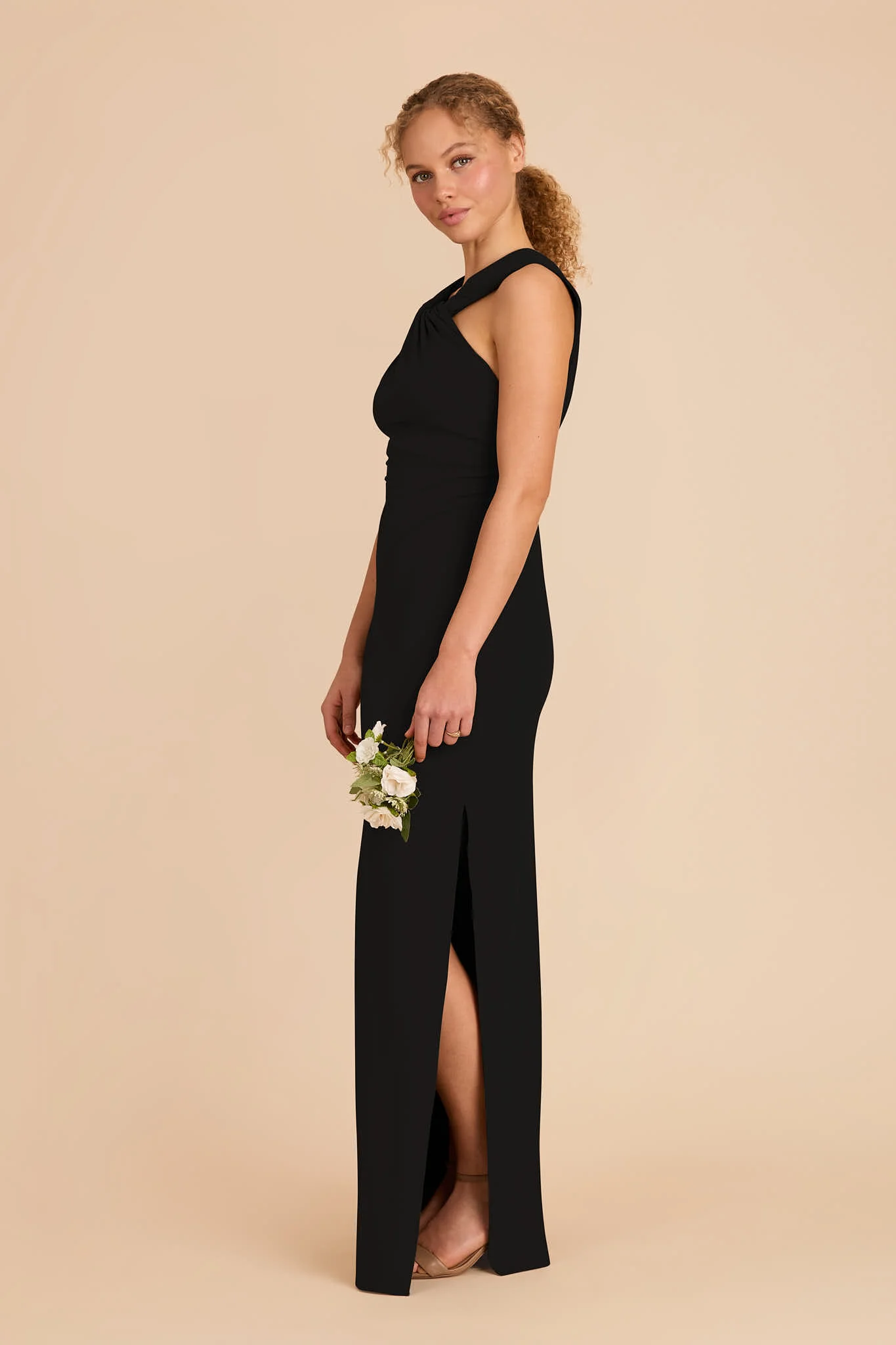 Erica Luxe Stretch Knit Dress - Black - Image 4