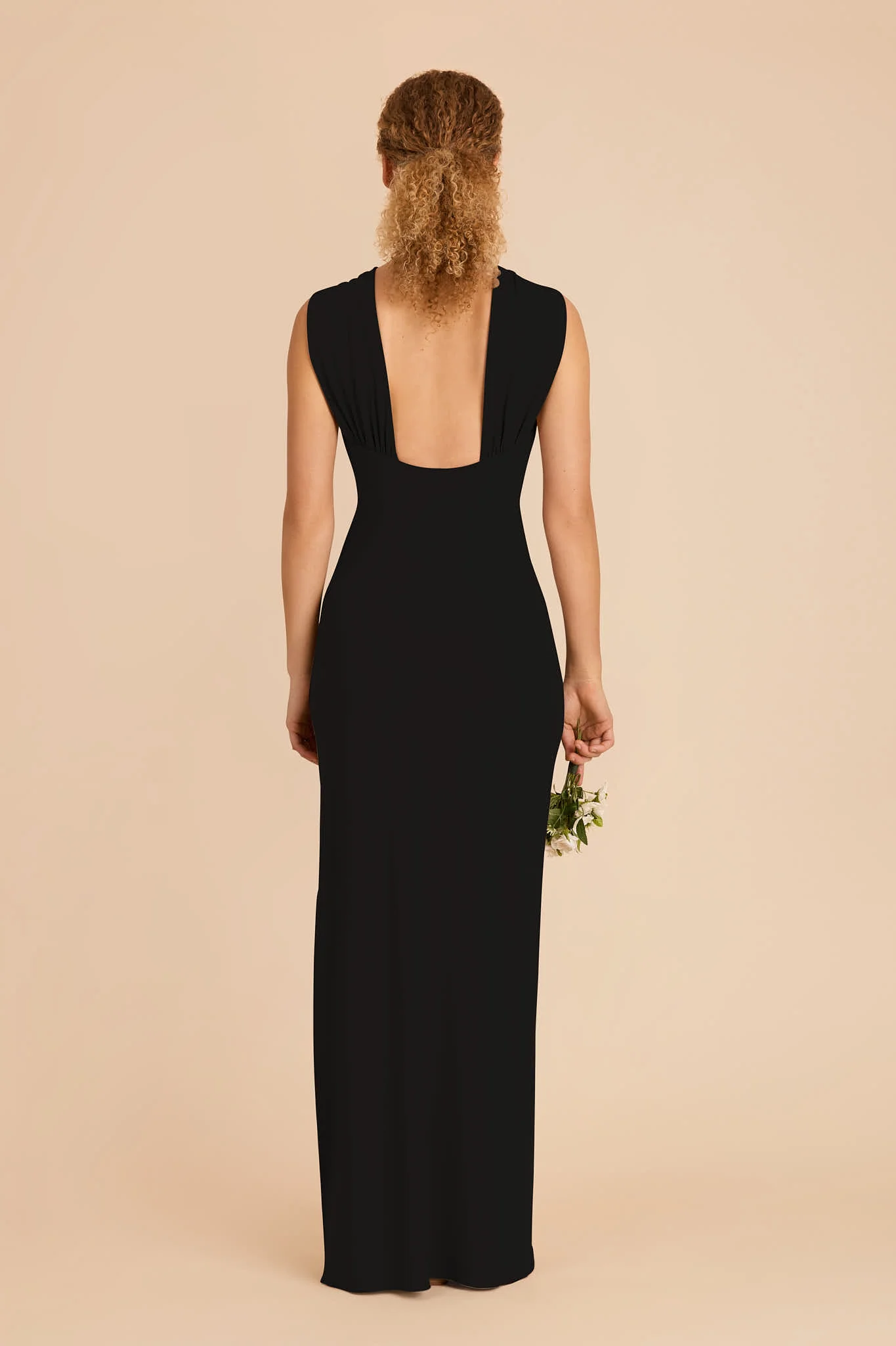 Erica Luxe Stretch Knit Dress - Black - Image 7
