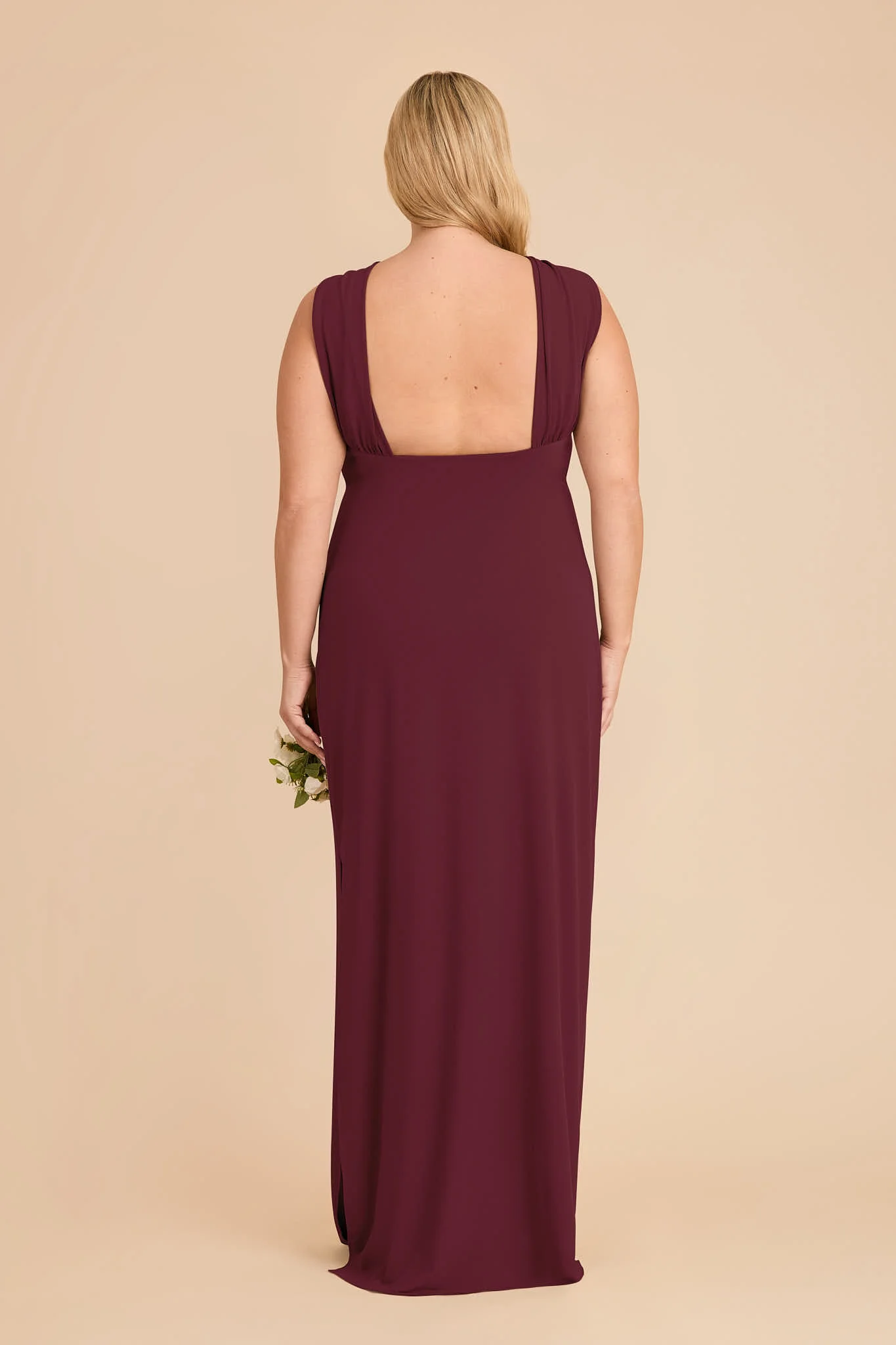 Erica Luxe Stretch Knit Dress - Cabernet - Image 9