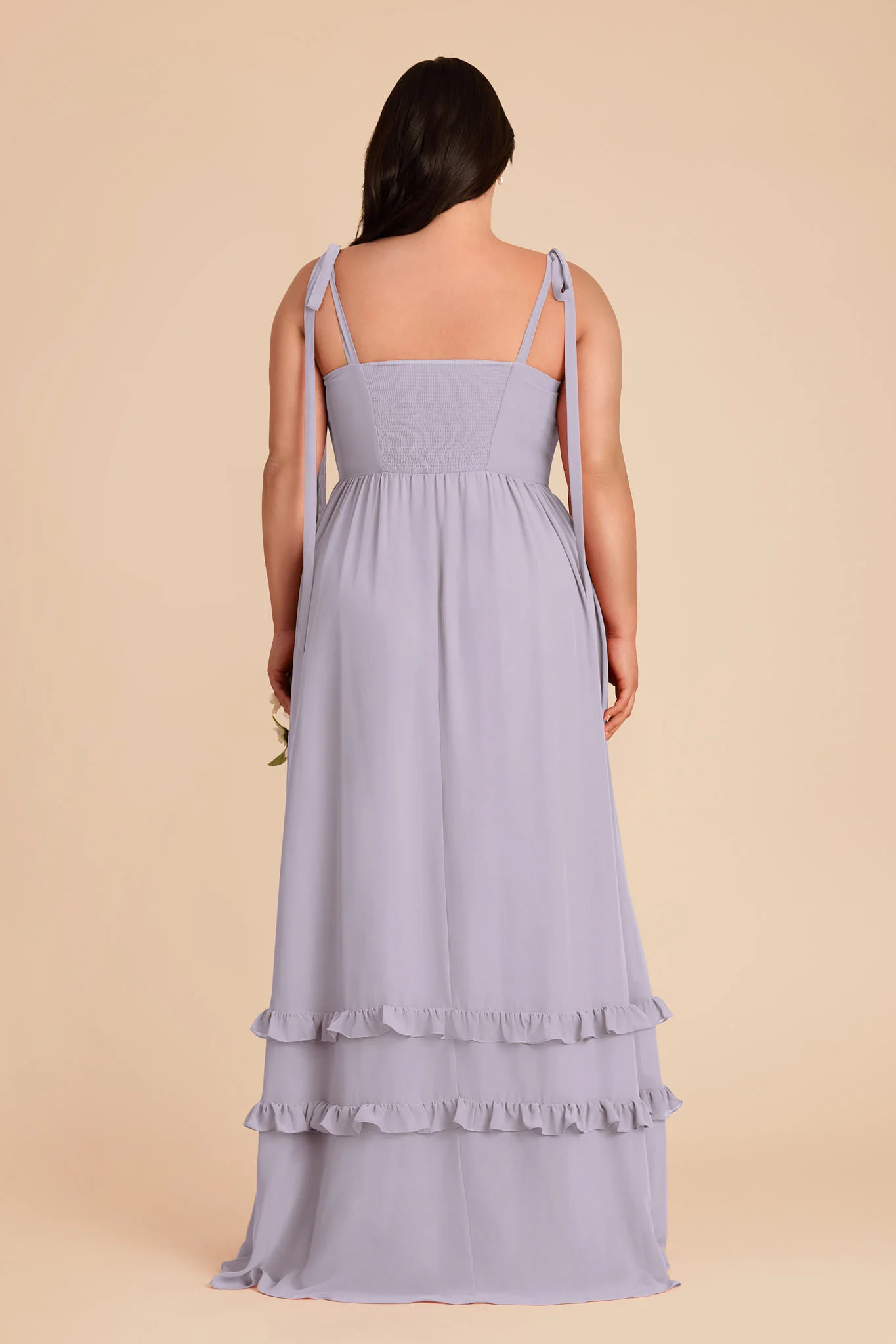 Evelyn Chiffon Dress - Dusty Lilac - Image 9