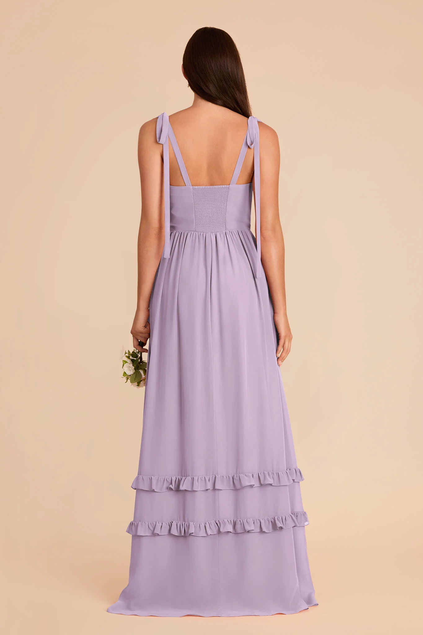 Evelyn Chiffon Dress - Lavender - Image 6