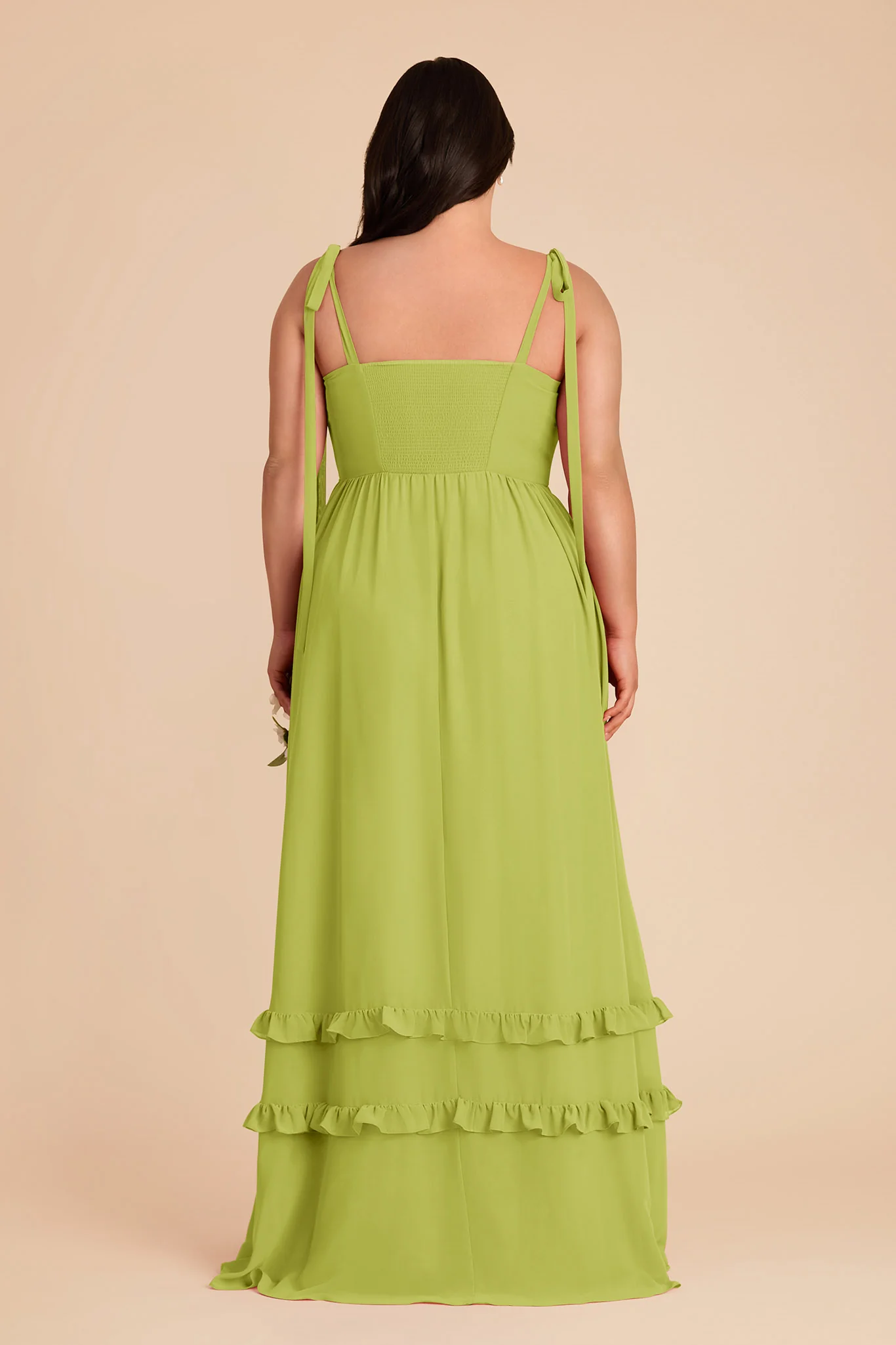 Evelyn Chiffon Dress - Matcha - Image 10