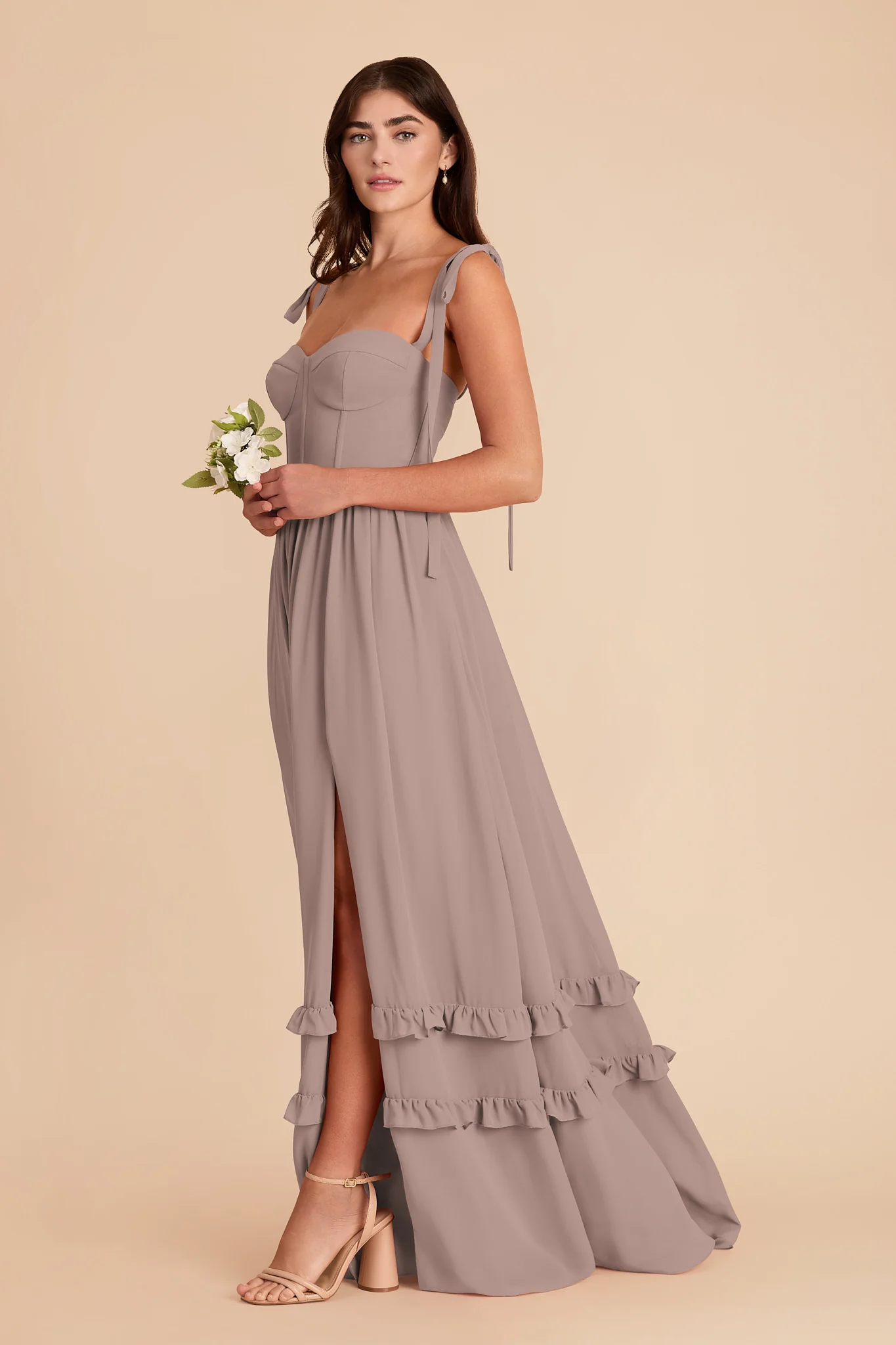 Evelyn Chiffon Dress - Toffee - Image 5
