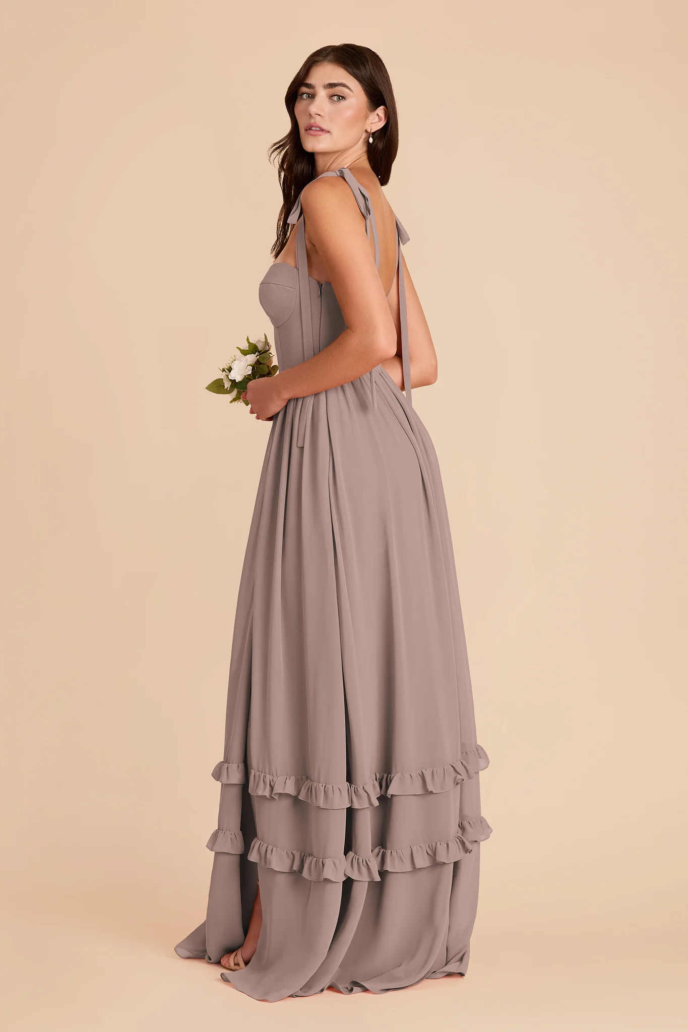 Evelyn Chiffon Dress - Toffee - Image 6