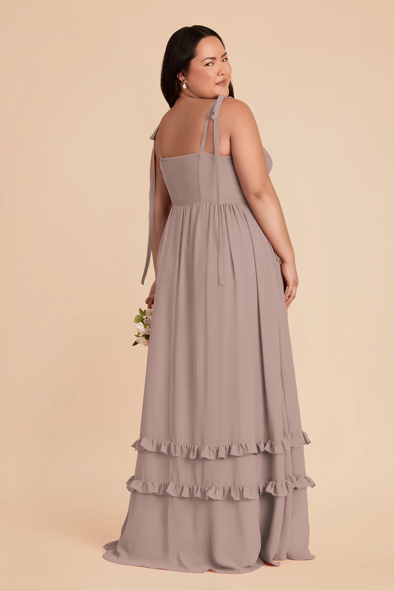Evelyn Chiffon Dress - Toffee - Image 9