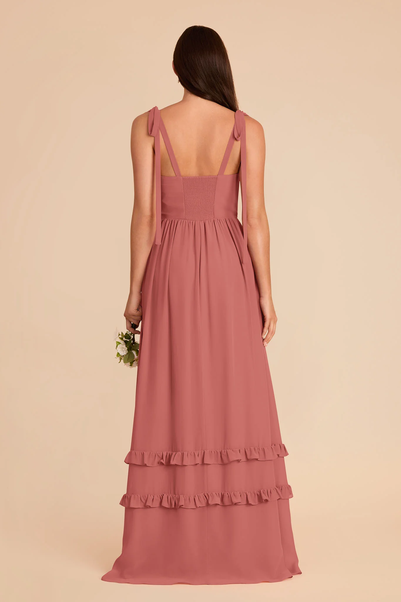 Evelyn Chiffon Dress - Wild Rose - Image 6