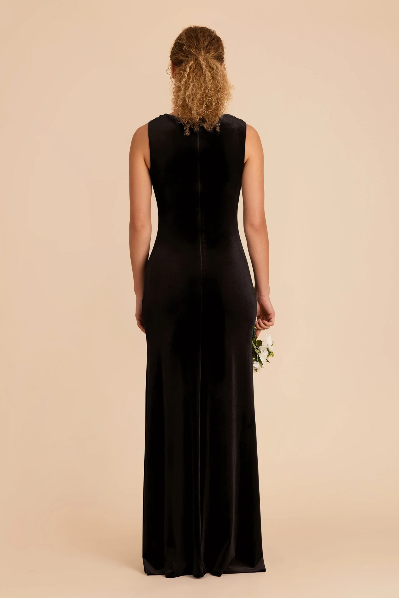 Fallon Velvet Dress - Black - Image 5