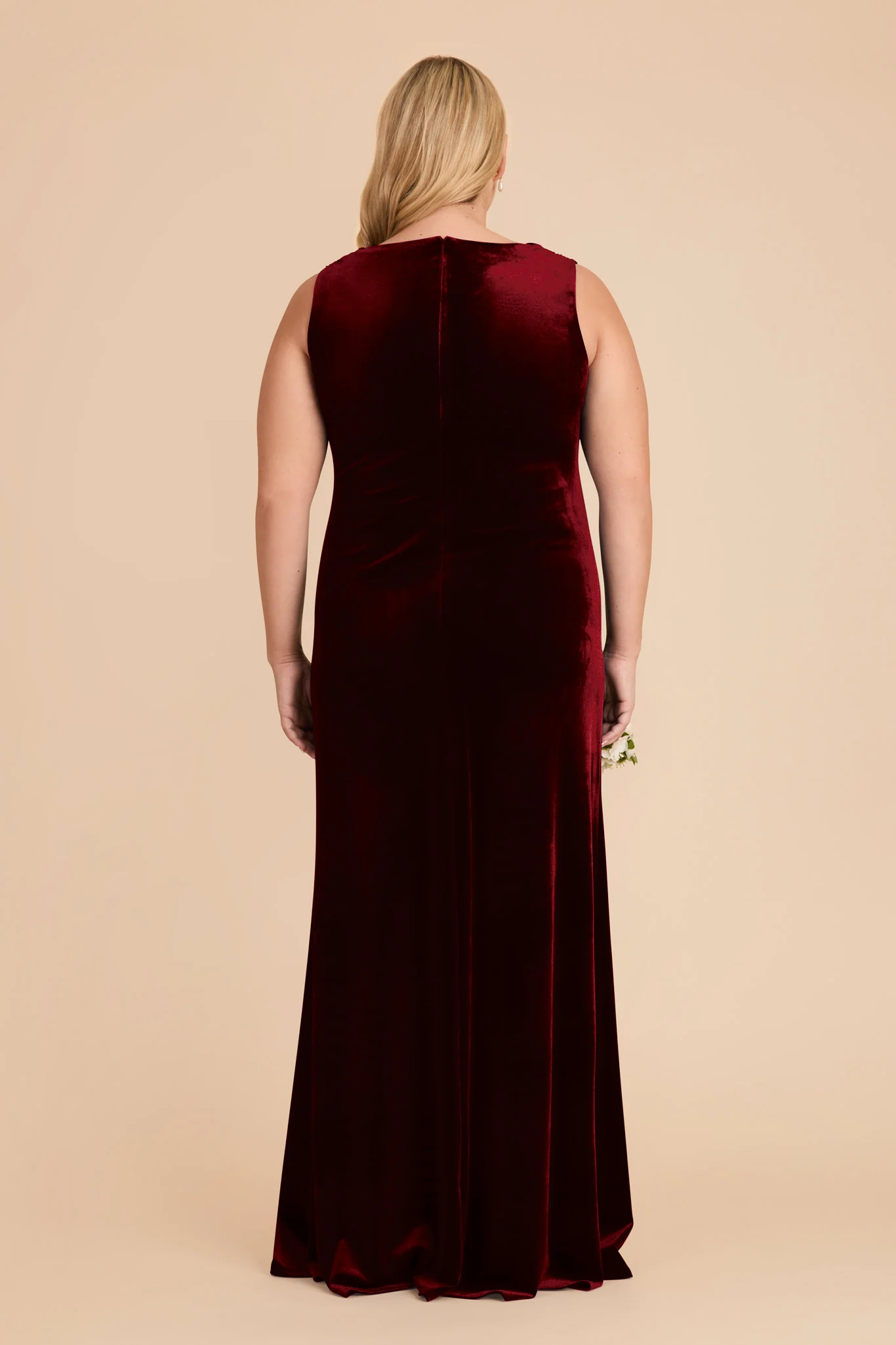 Fallon Velvet Dress - Cabernet - Image 8