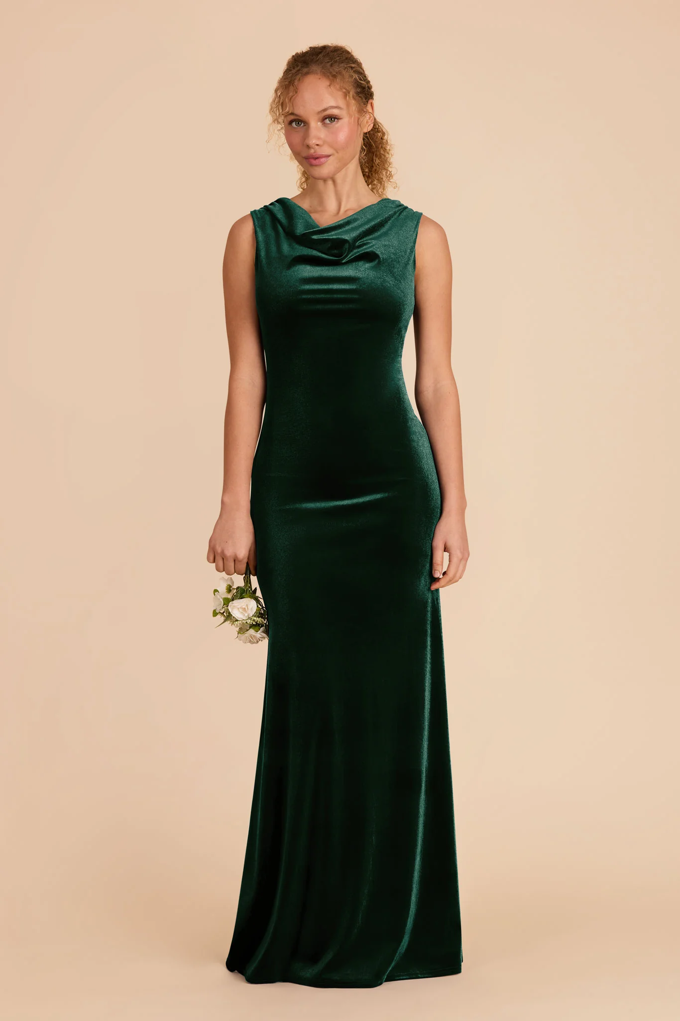 Fallon Velvet Dress - Emerald