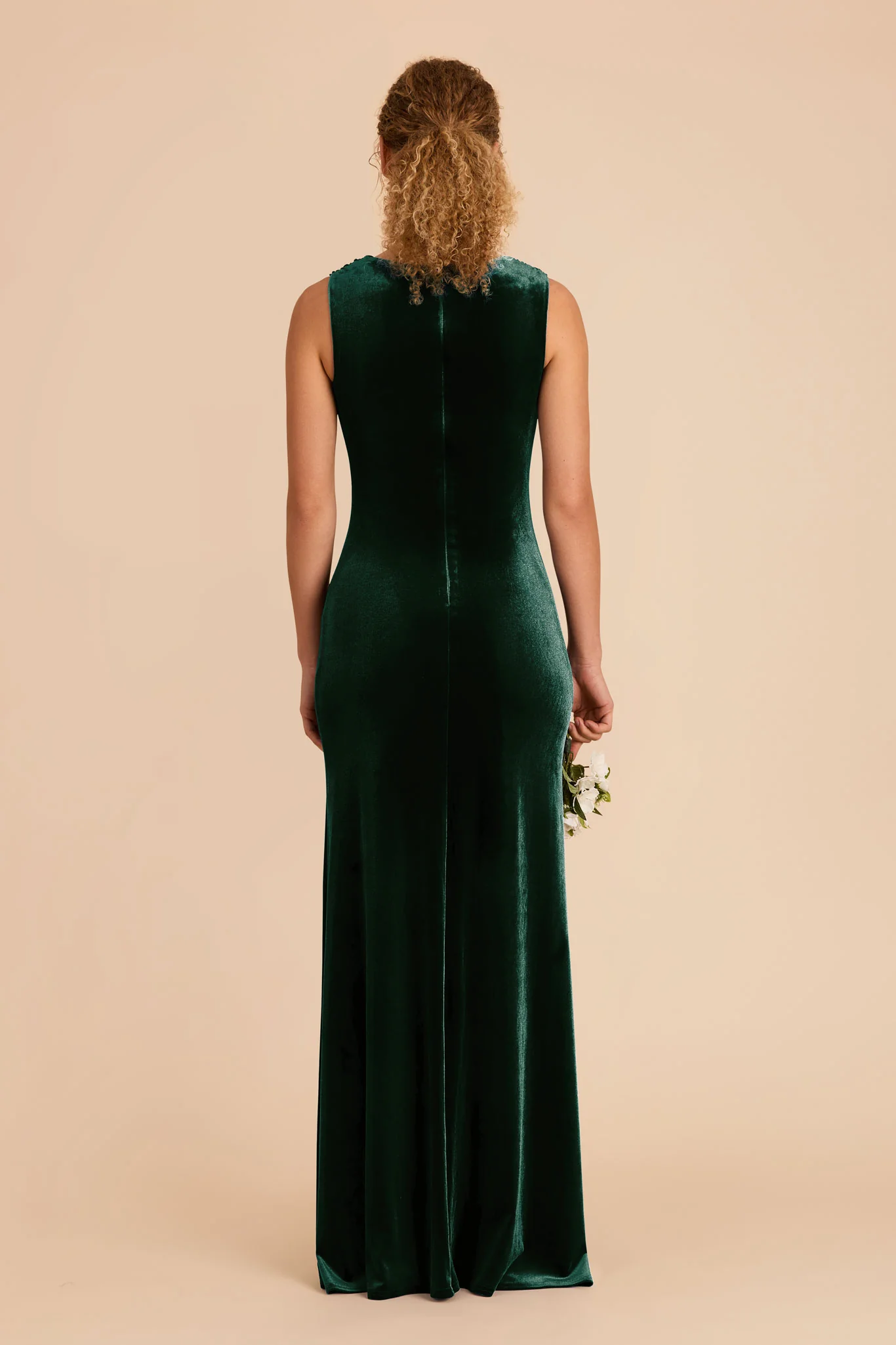 Fallon Velvet Dress - Emerald - Image 5