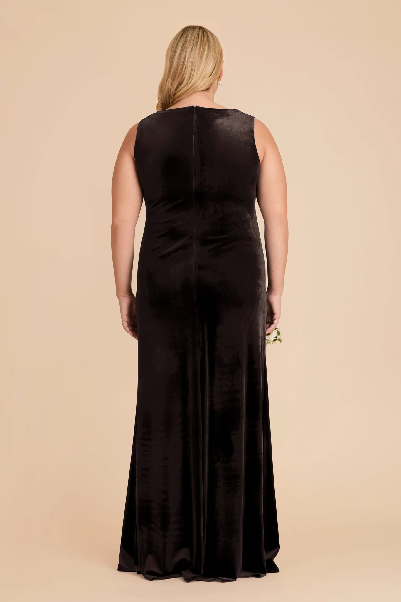Fallon Velvet Dress - Espresso - Image 8