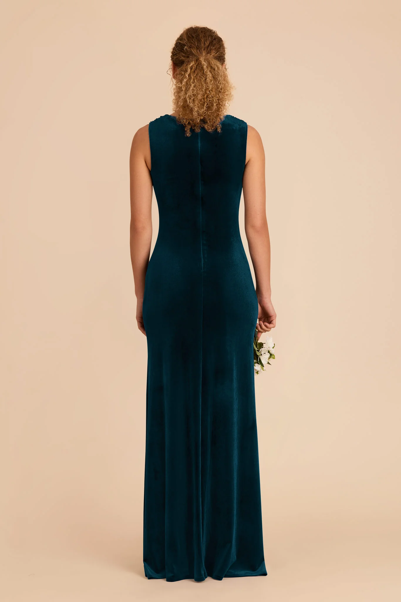 Fallon Velvet Dress - Peacock - Image 5