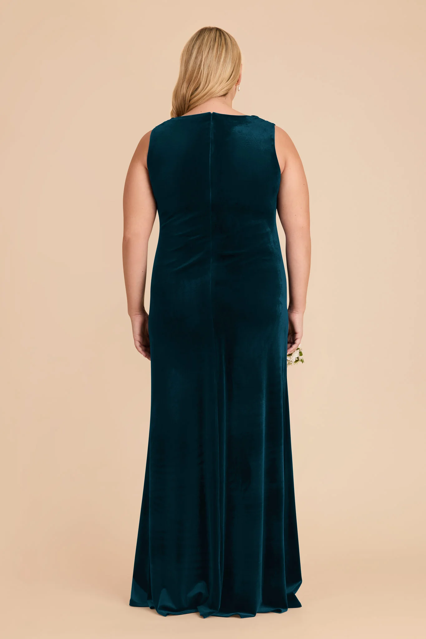 Fallon Velvet Dress - Peacock - Image 8