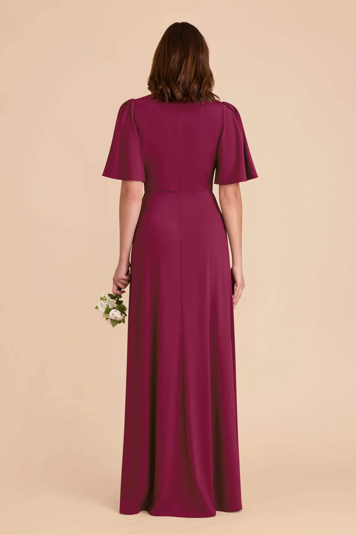 Fatima Luxe Stretch Knit Dress - Berry - Image 6