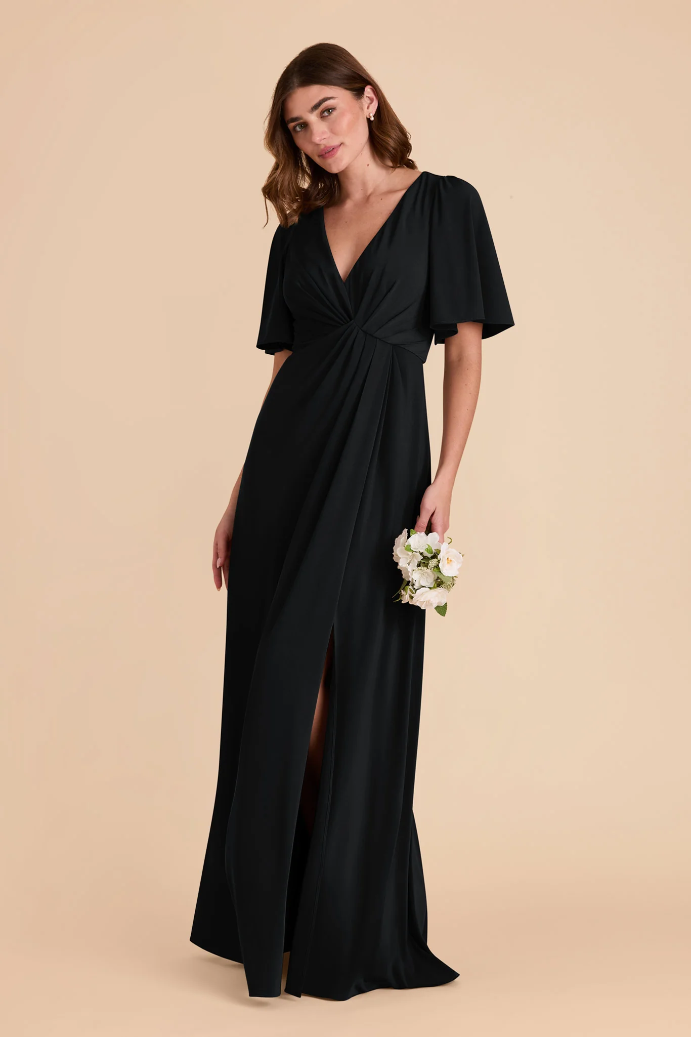 Fatima Luxe Stretch Knit Dress - Black - Image 3