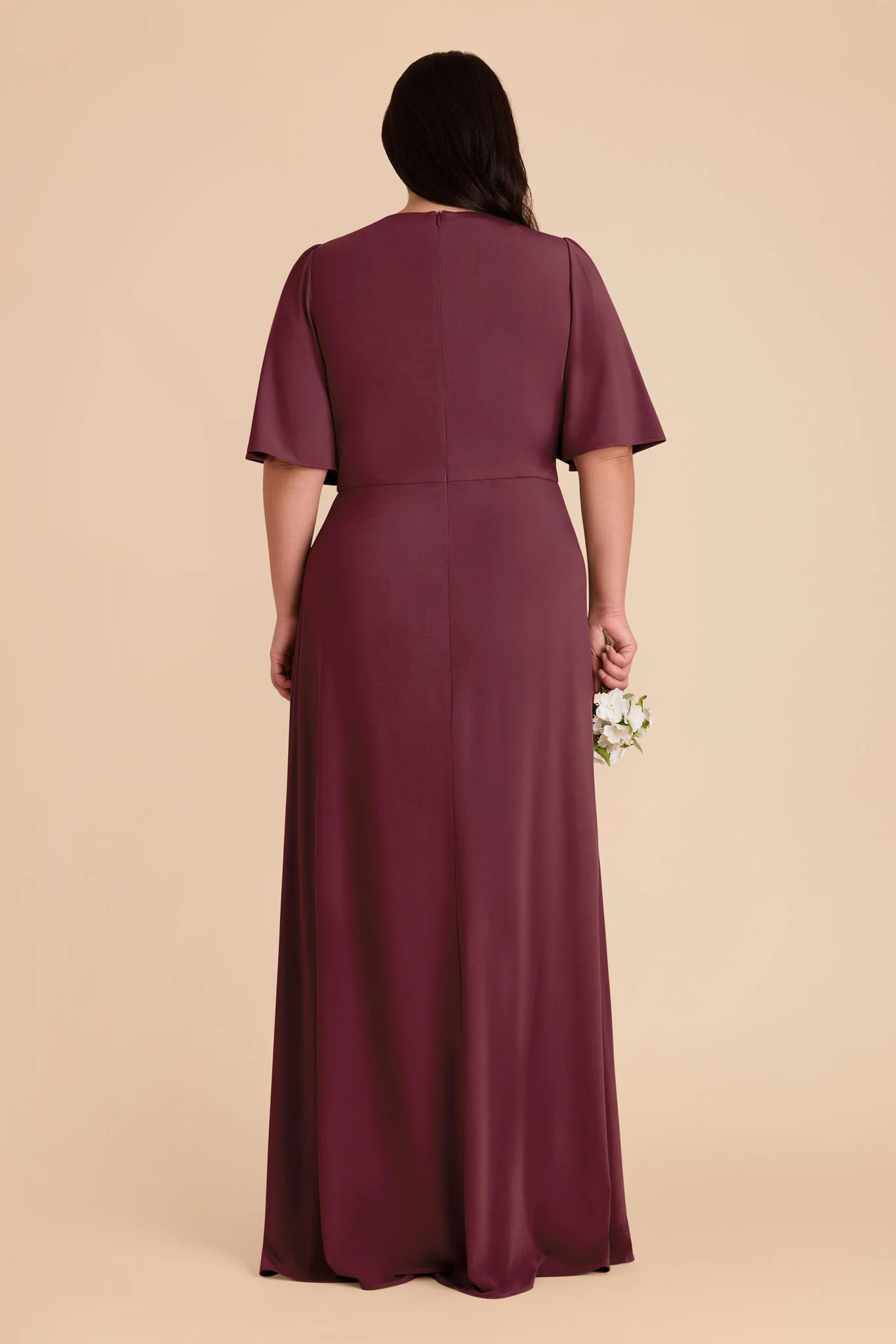 Fatima Luxe Stretch Knit Dress - Cabernet - Image 10