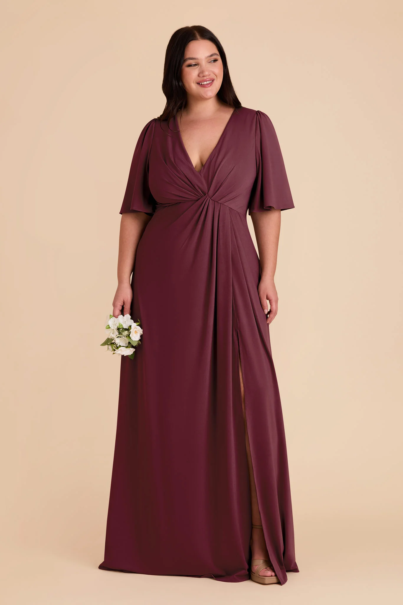 Swatch - Luxe Stretch Knit in Cabernet - Image 3