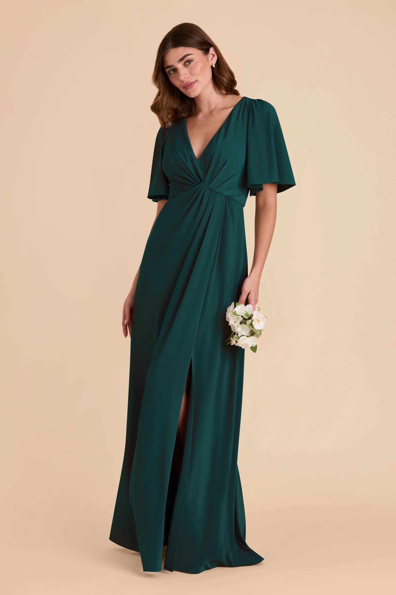 Fatima Luxe Stretch Knit Dress - Emerald - Image 3