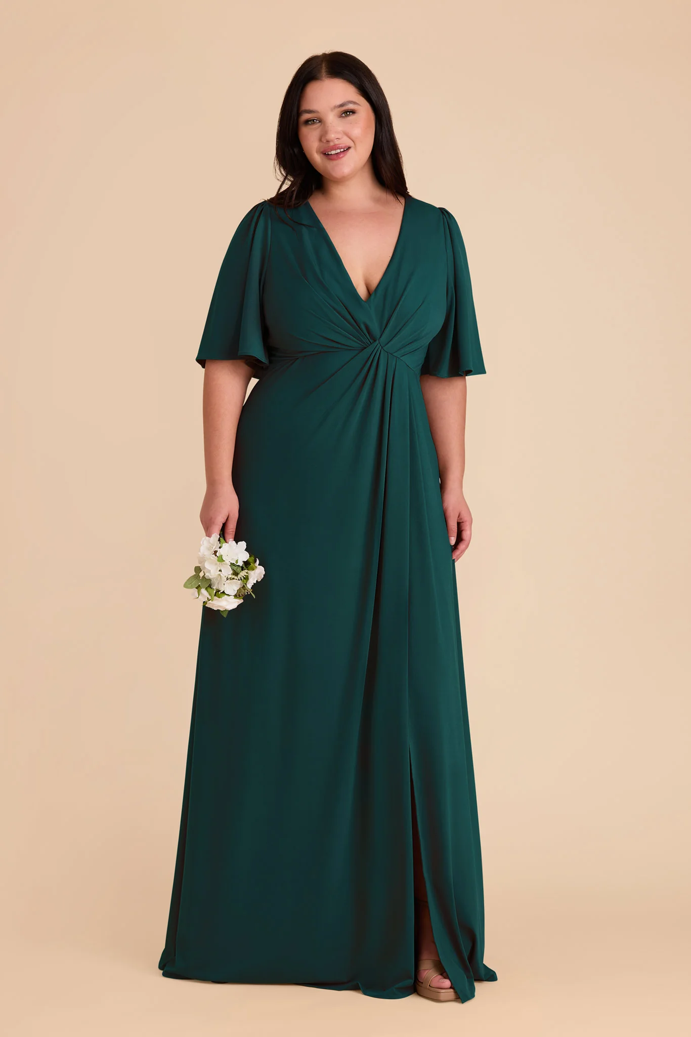 Fatima Luxe Stretch Knit Dress - Emerald - Image 8