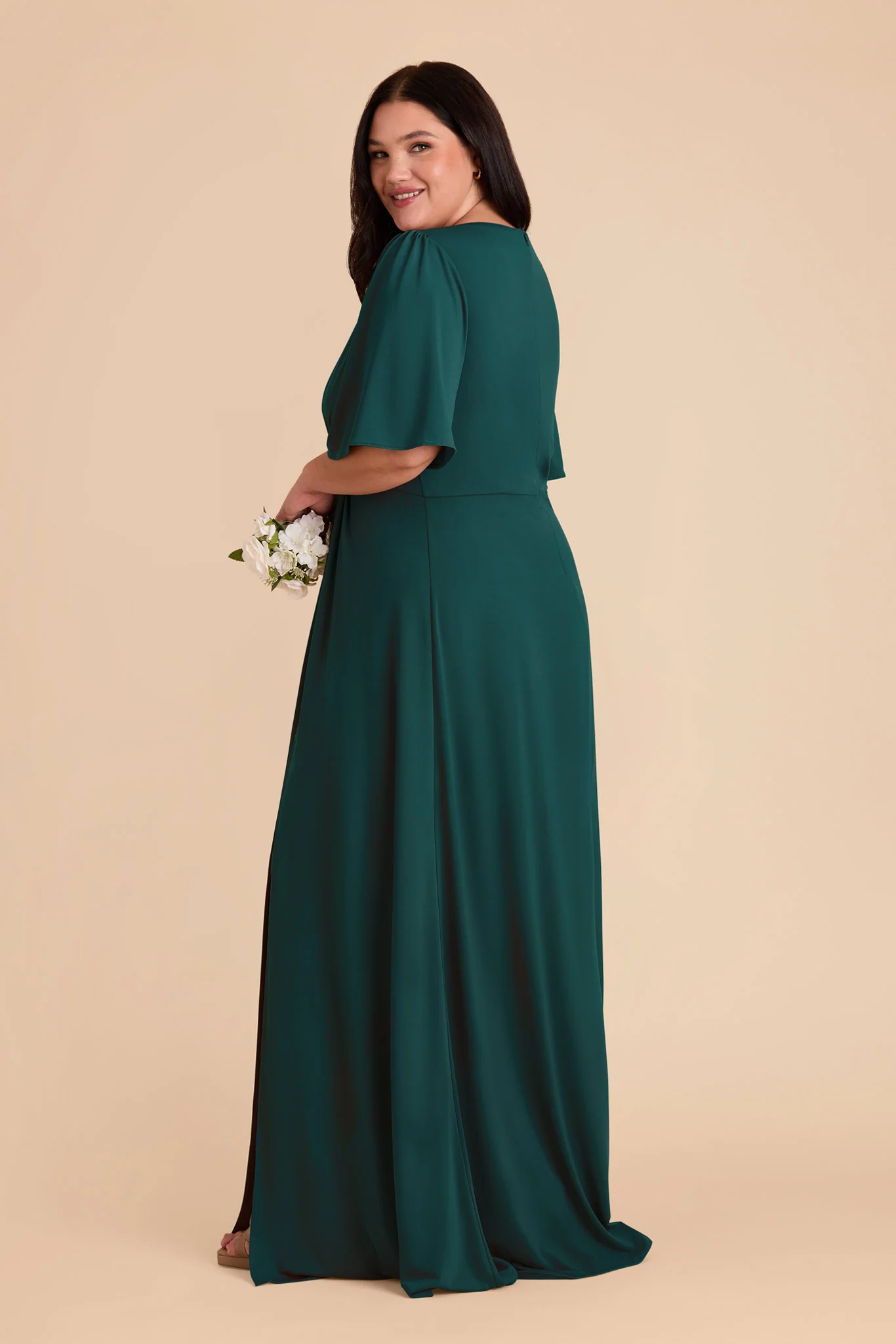 Fatima Luxe Stretch Knit Dress - Emerald - Image 9