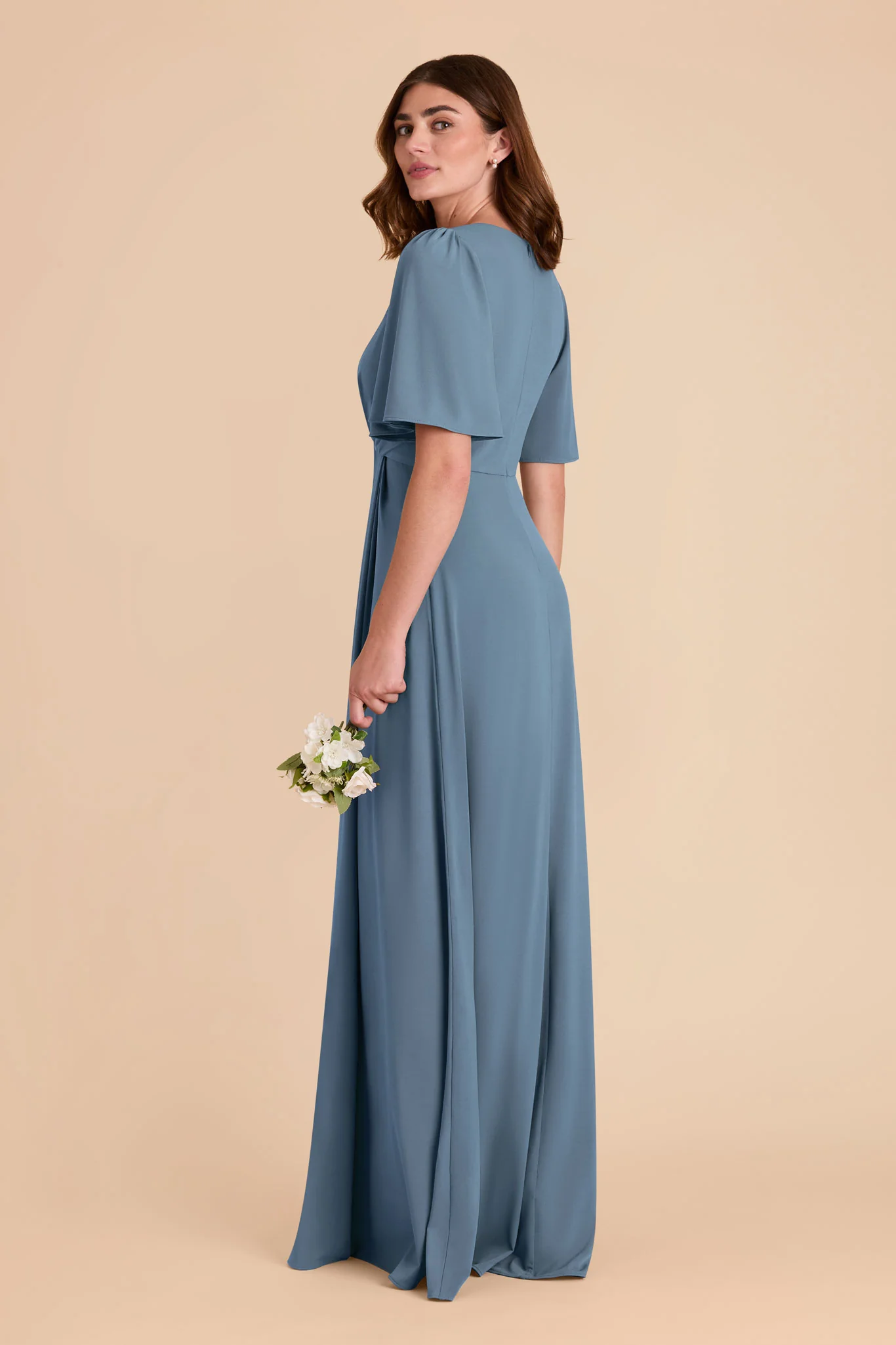 Fatima Luxe Stretch Knit Dress - French Blue - Image 5